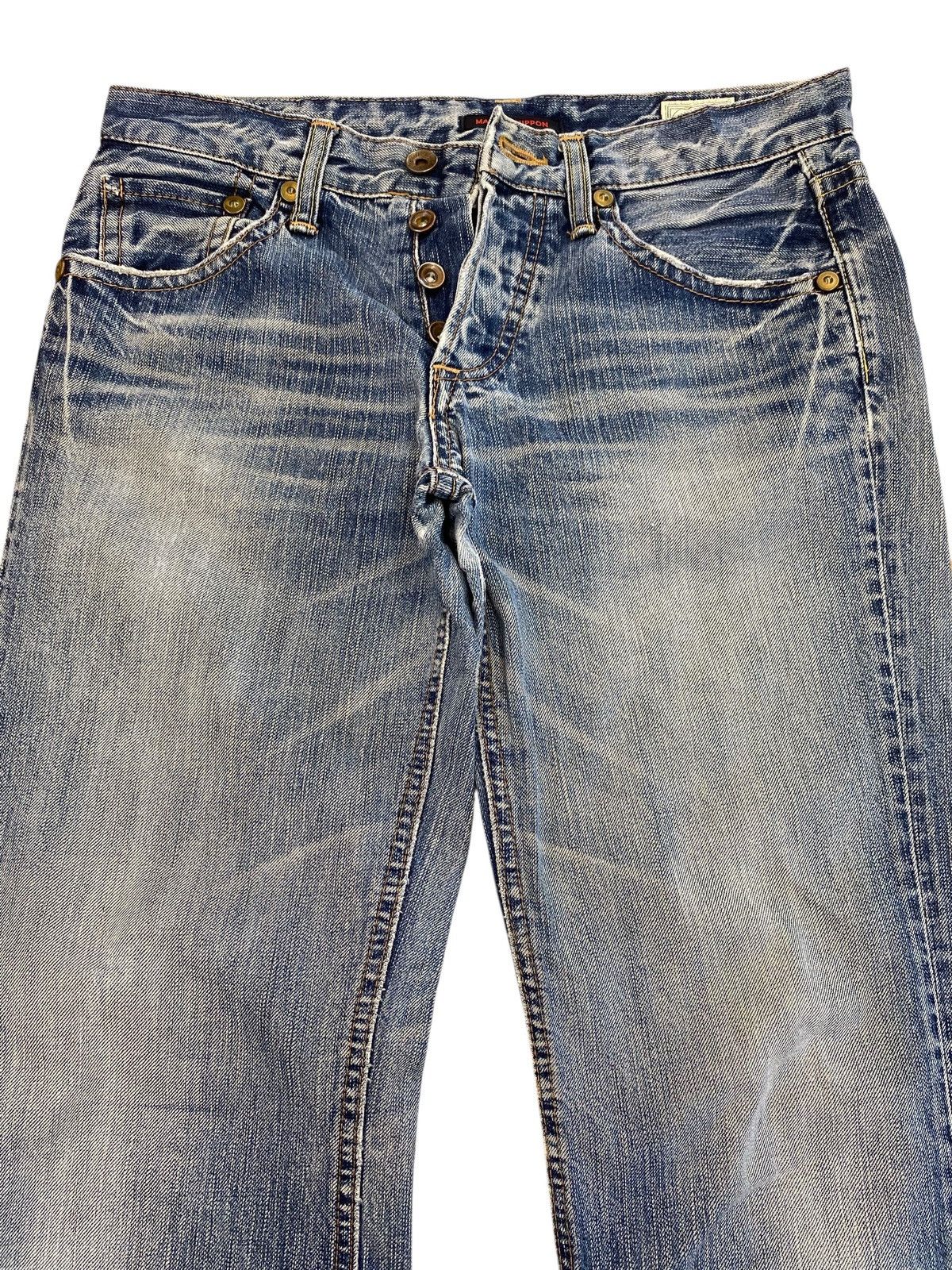 Other Nippon Japanese Brand Faded Wash Front Button Style Size US 30 / EU 46 - 2 Thumbnail