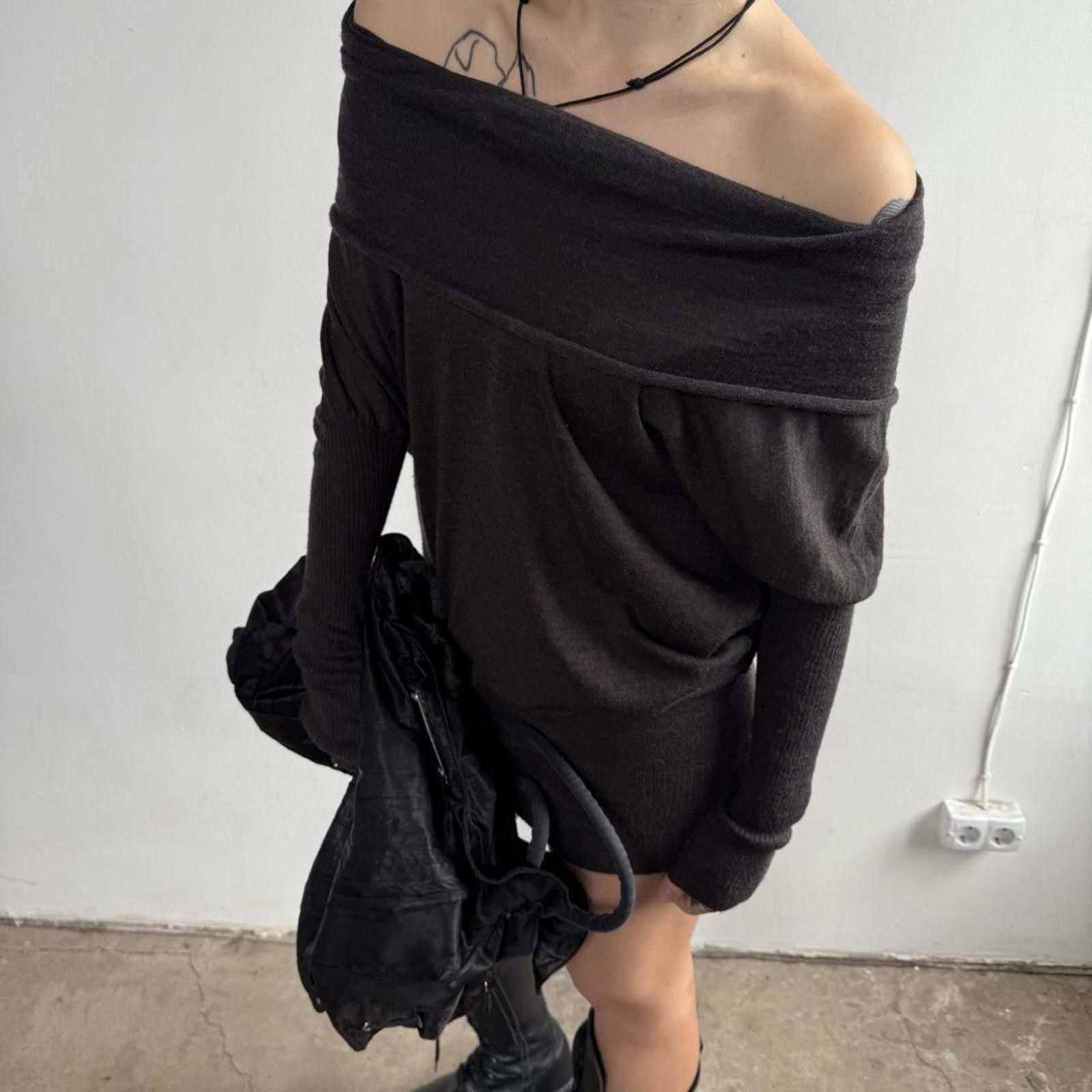 Other Vintage Italy Open Shoulder Dress Size S / US 4 / IT 40 - 2 Thumbnail