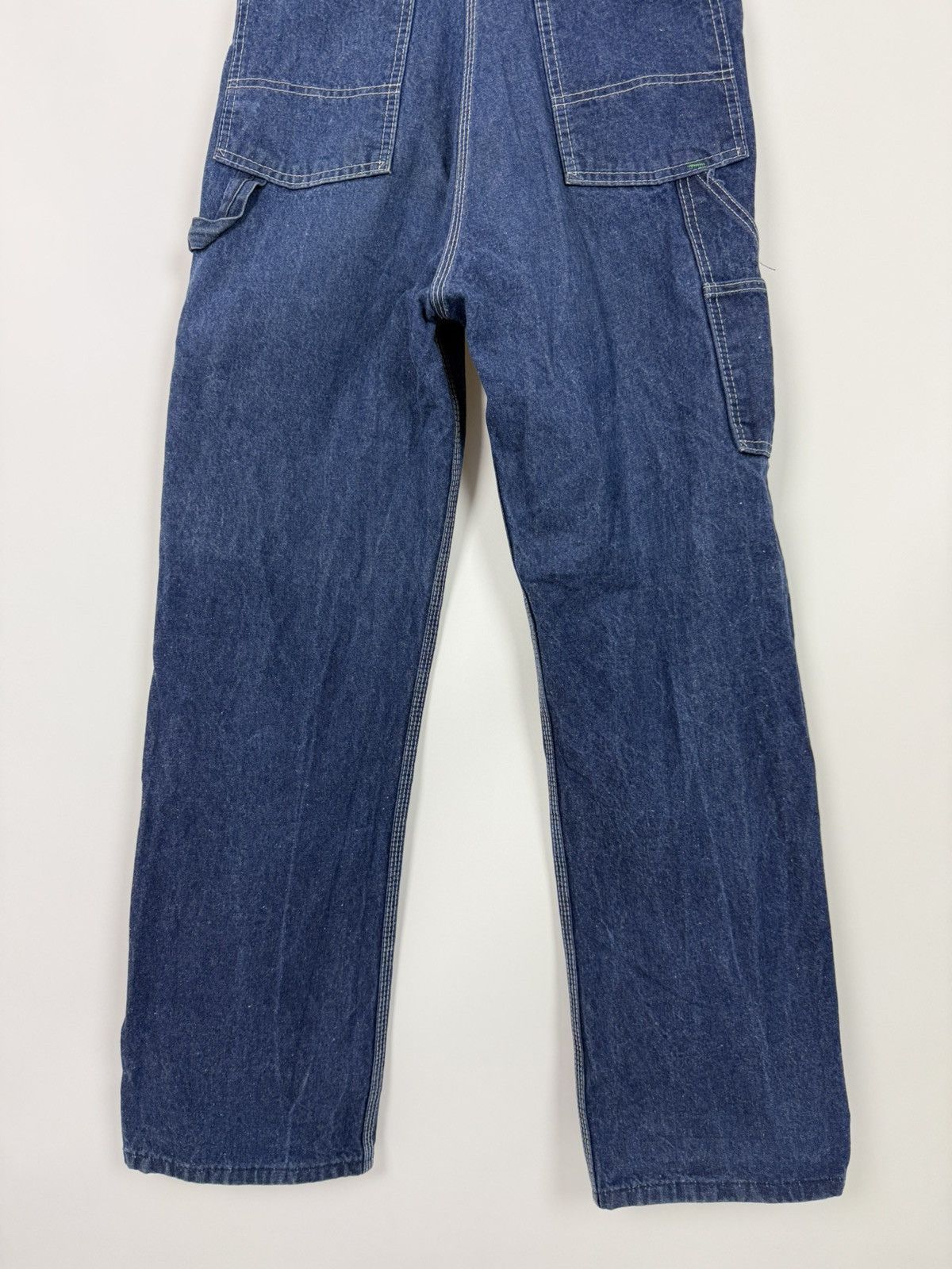 Vintage 1980ʼs Vintage Big Smith Blue Denim Bib Overalls 30X30 Size US 30 / EU 46 - 9 Thumbnail
