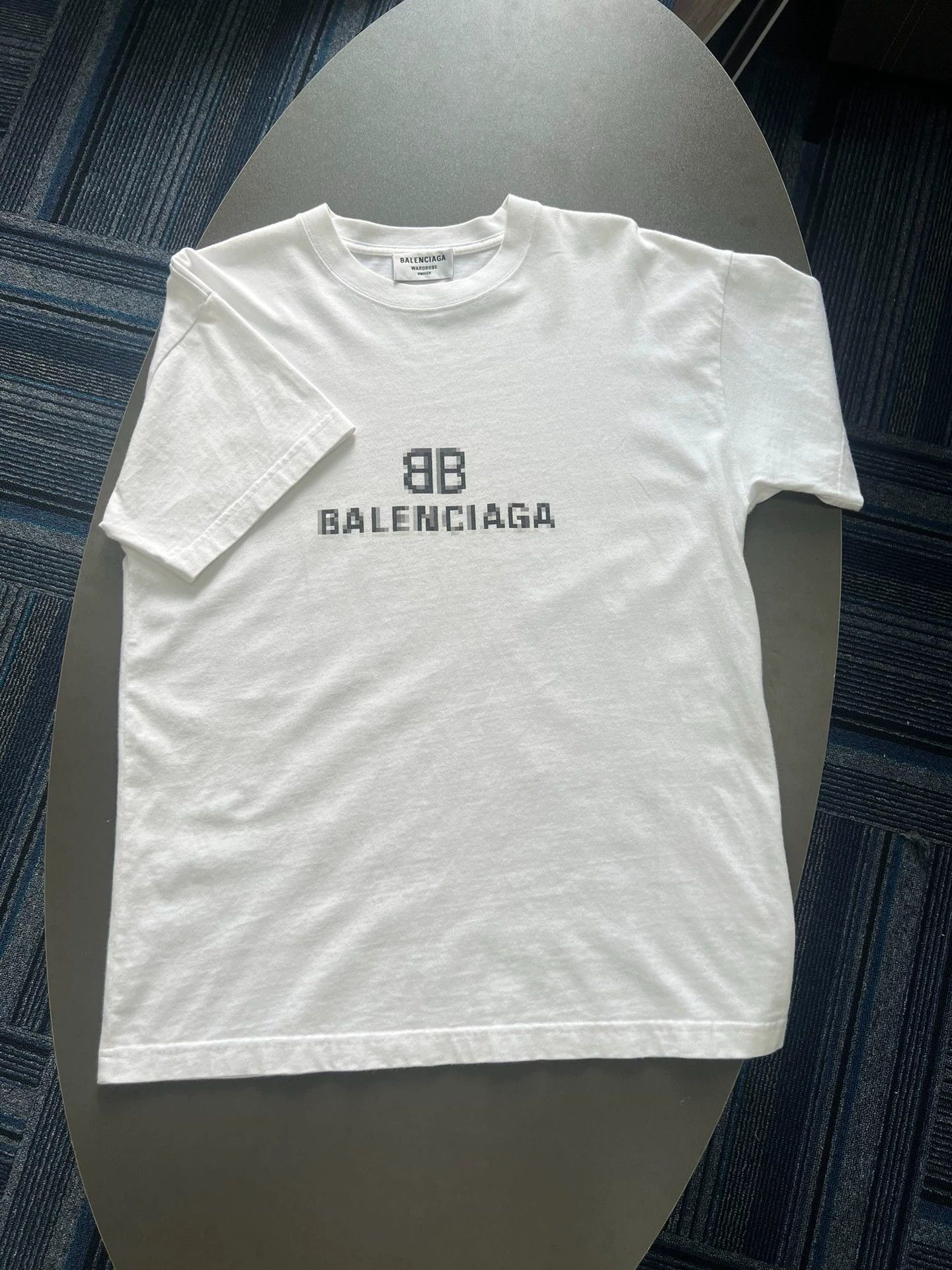 Balenciaga Balenciaga Mosaic Logo Short Sleeve Size US XS / EU 42 / 0 - 1 Thumbnail
