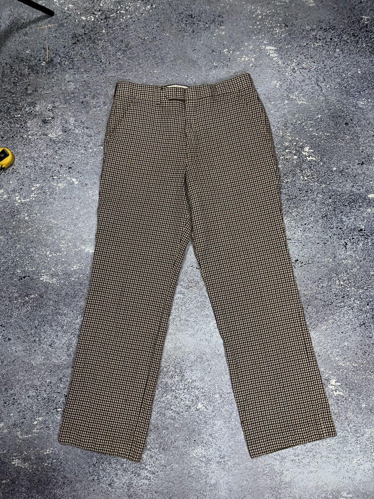 Aquascutum Vintage Aquascutum Camel Check 100% Wool Casual Pants Size US 31 - 2 Thumbnail
