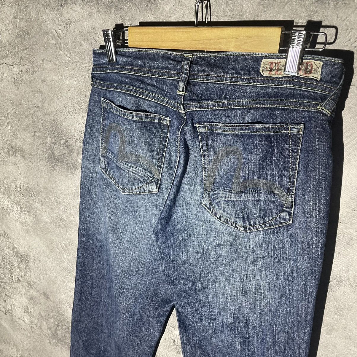 Evisu × Puma Vintage Evisu x Puma Baggy Blue Denim Jeans Y2K Rare Hype Size 30" / US 8 / IT 44 - 1 Thumbnail