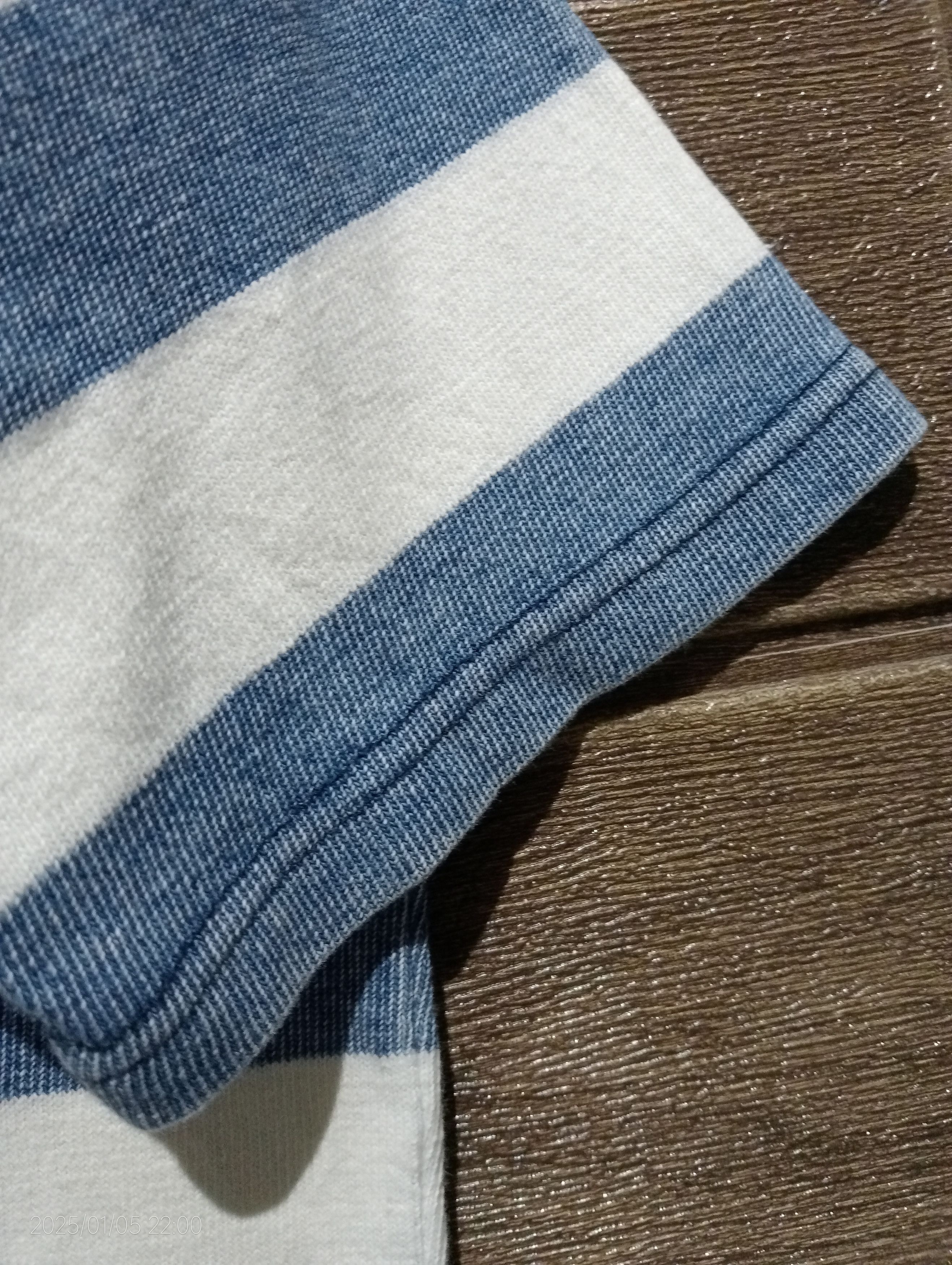 Blue Blue Japan Vintage Blue Blue Japan Stripe Tee Very Rare Size US M / EU 48-50 / 2 - 10 Thumbnail