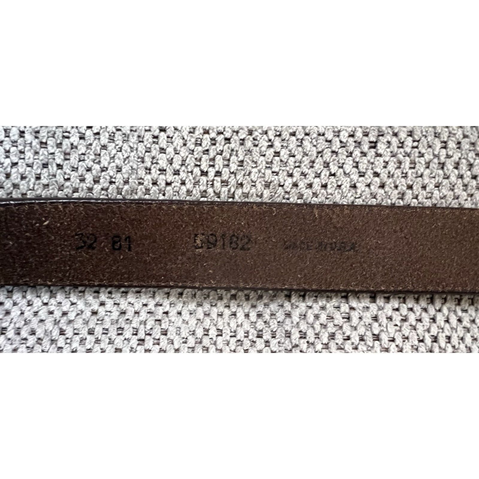 Patagonia VINTAGE Patagonia Belt Leather Brown 32 Men Mens 1.25” Wide Brass Hardware Greek Sand Pattern READ* Size 32 - 6 Thumbnail