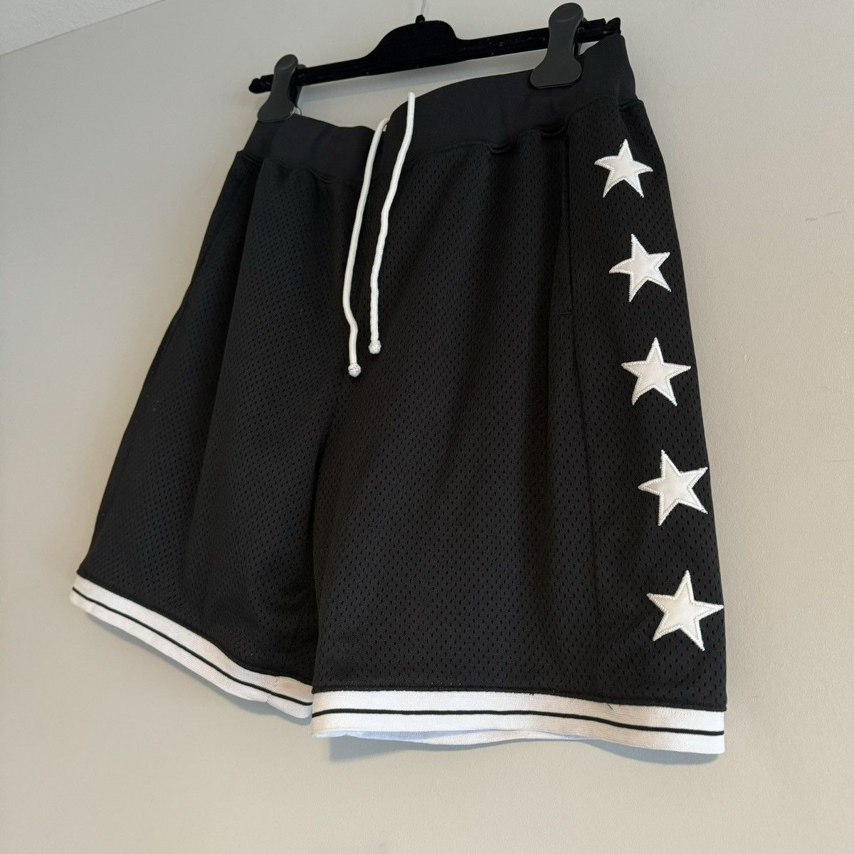 image of 2013 Supreme Star Basketball Mesh Shorts Black, Men's (Size 30)