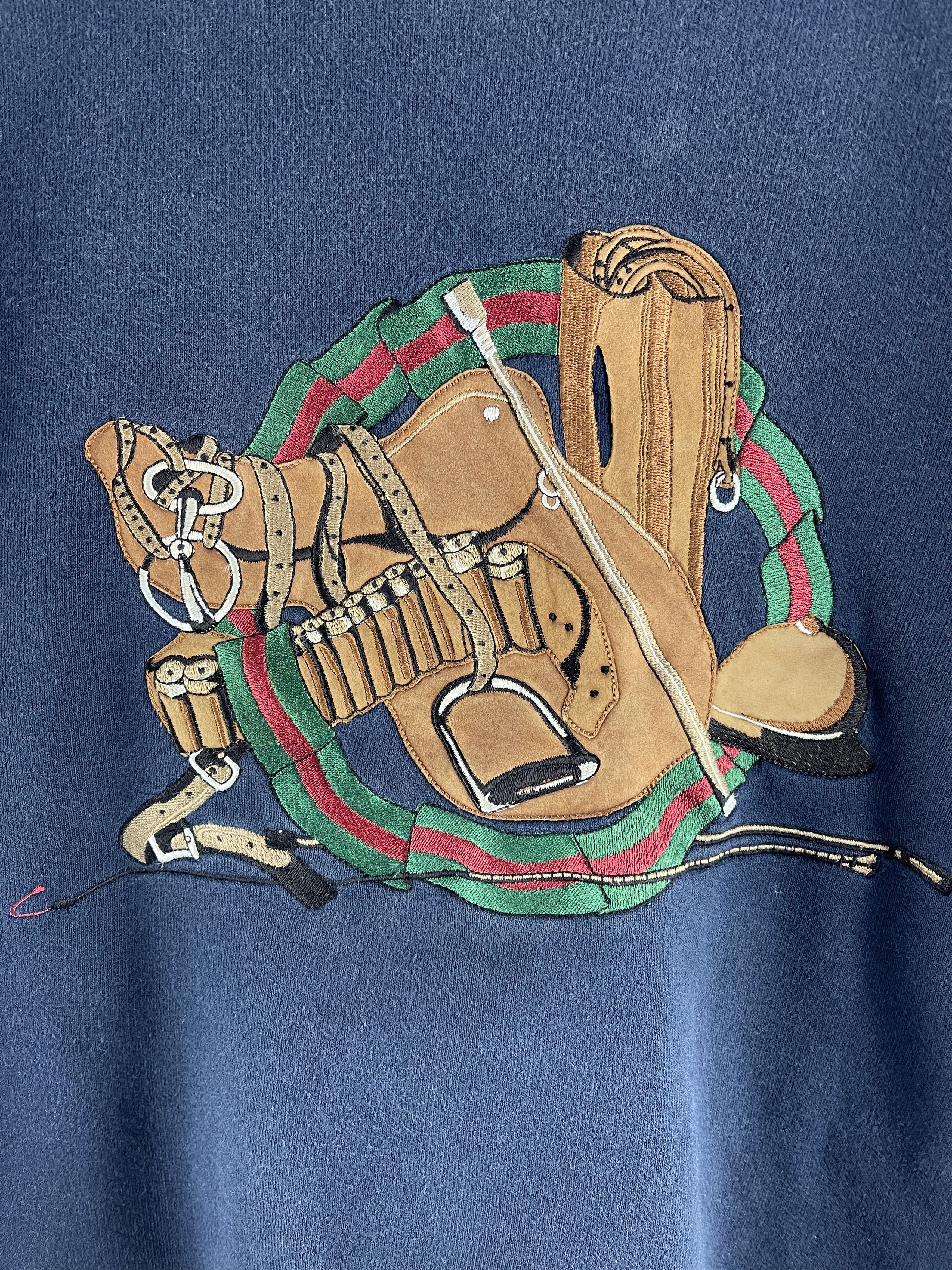 Gucci Vintage 80s Gucci Golf Embroidered Crewneck Sweatshirt Size US M / EU 48-50 / 2 - 9 Thumbnail