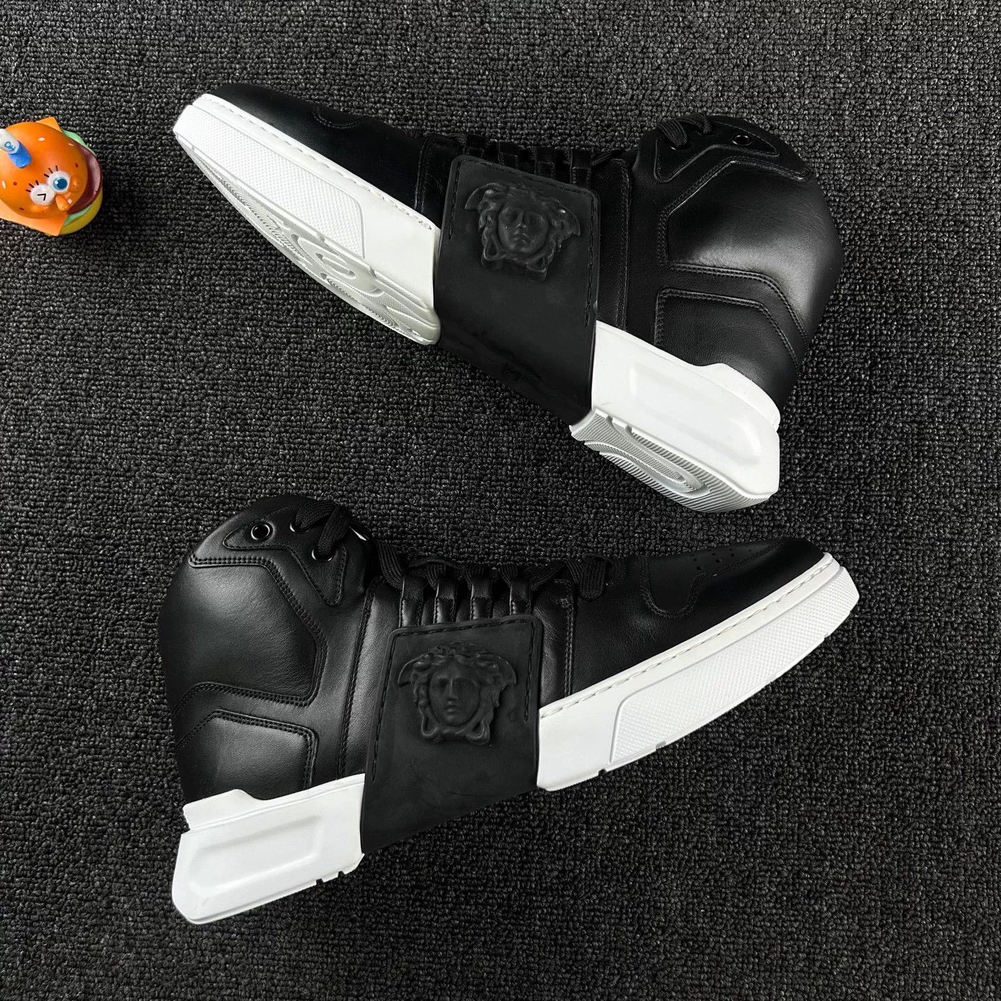 Versace Versace Black High-Top Sneaker 43 Medusa Size US 10 / EU 43 - 4 Thumbnail