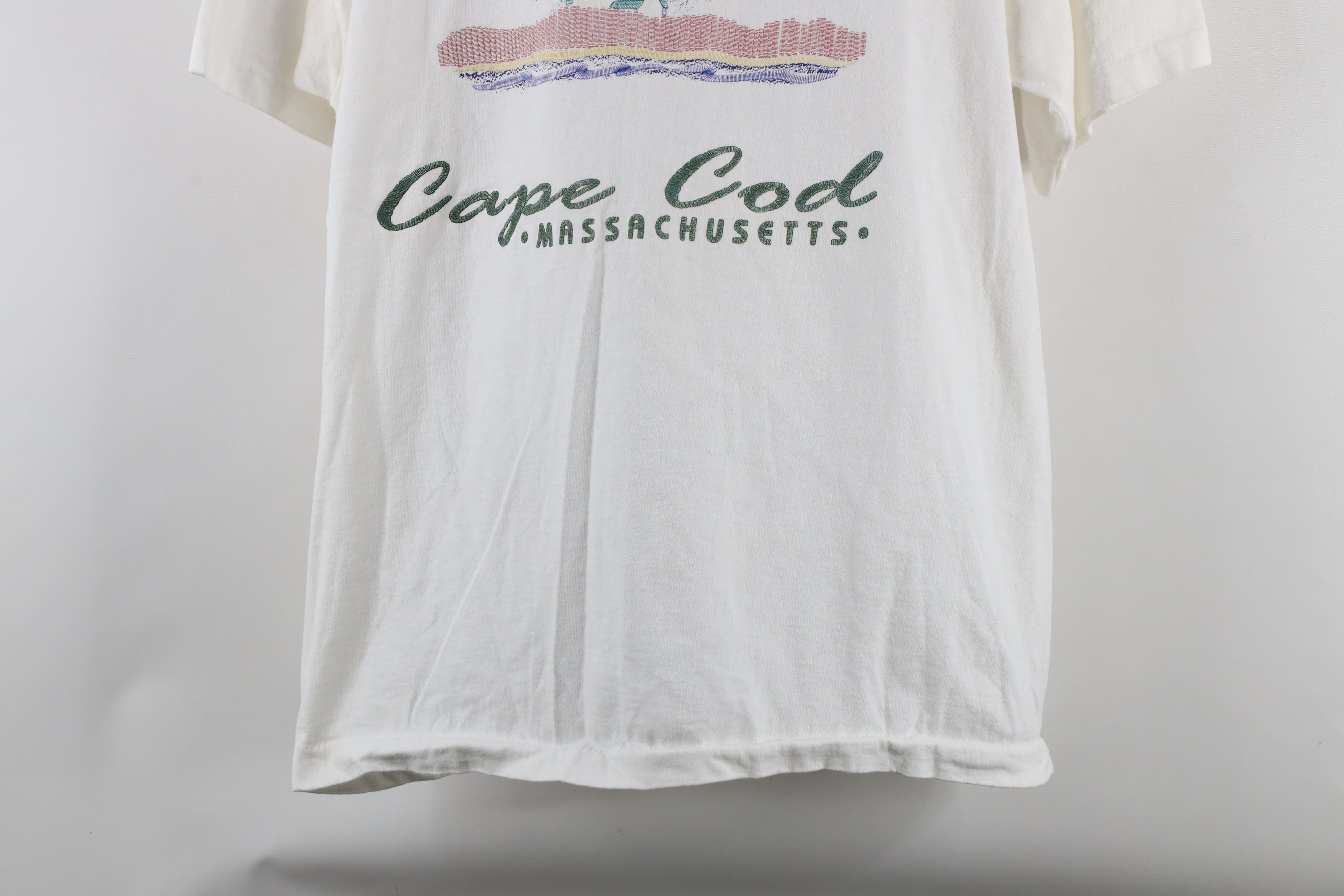Vintage Vintage 90s Streetwear Massachusetts Lighthouse T-Shirt Size XL / US 12-14 / IT 48-50 - 3 Thumbnail