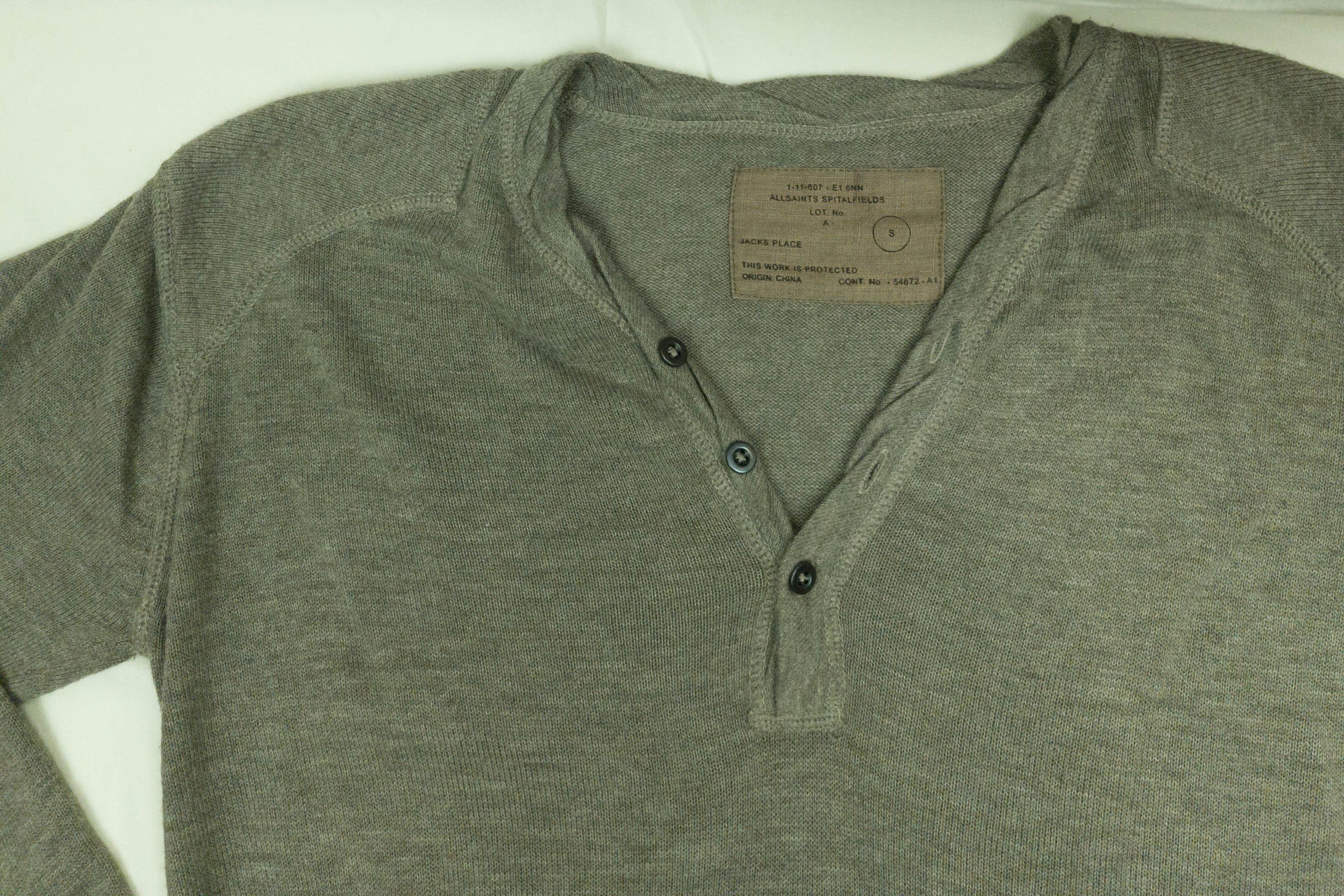 Allsaints AllSaints mens jumper with cashmere size S gc Size US S / EU 44-46 / 1 - 4 Thumbnail