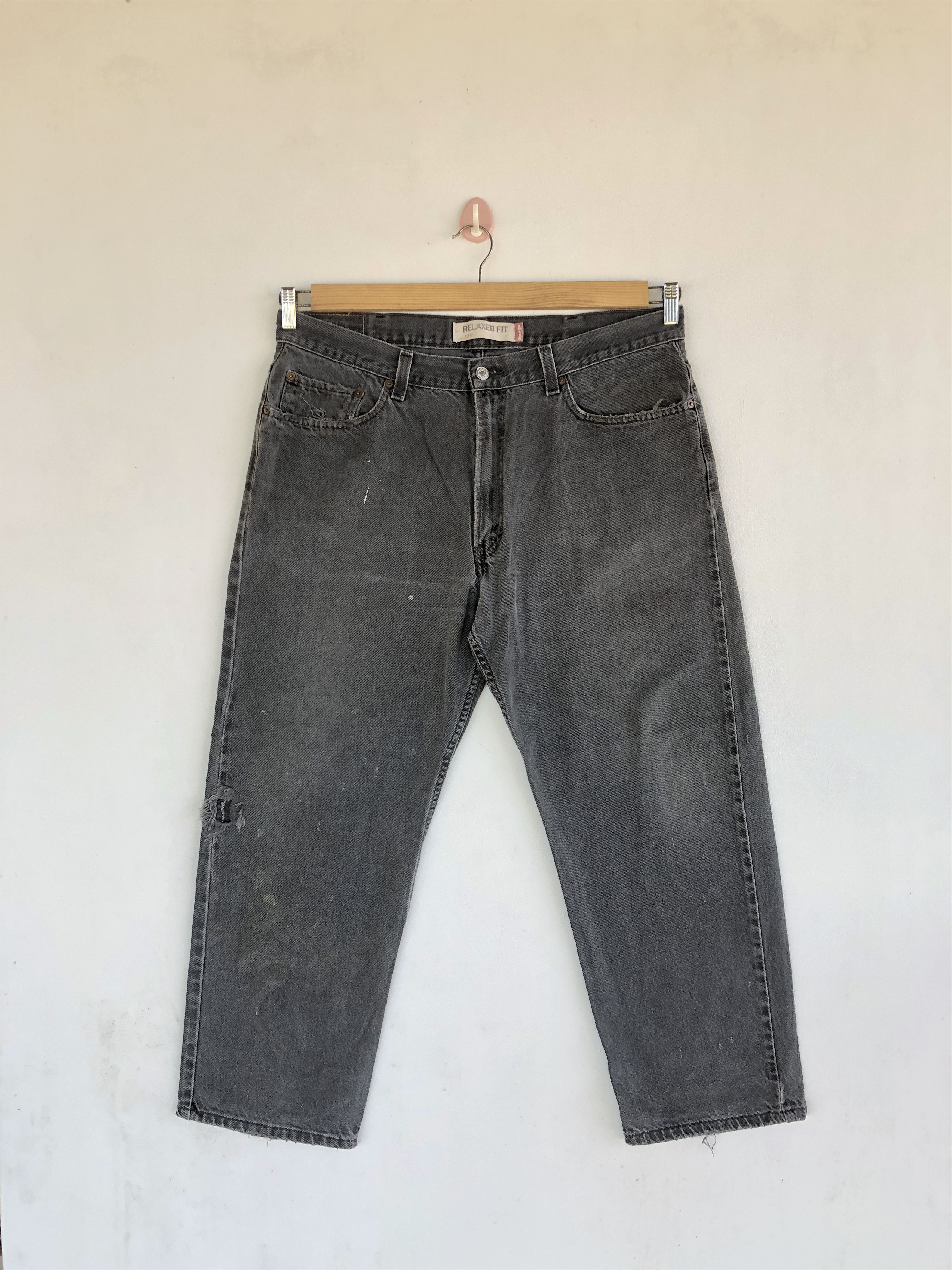 Levi's Vintage Levis 550 Jeans Levi's Faded Black Grunge Denim Size US 32 / EU 48 - 1 Thumbnail