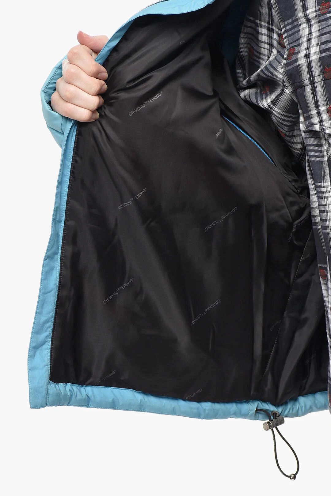 Off-White og1mm0426 Puffer Jacket in Light Blue Size US M / EU 48-50 / 2 - 6 Thumbnail