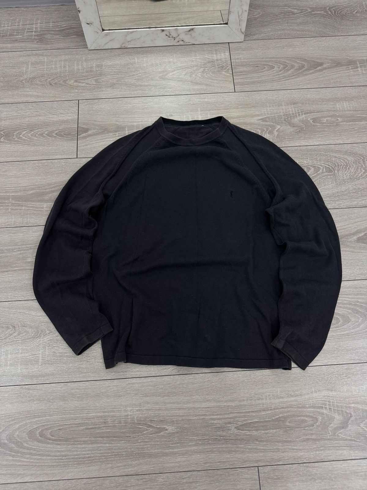 Yves Saint Laurent Yves Saint Laurent Vintage Black Sweater Luxury Style Size US L / EU 52-54 / 3 - 1 Thumbnail