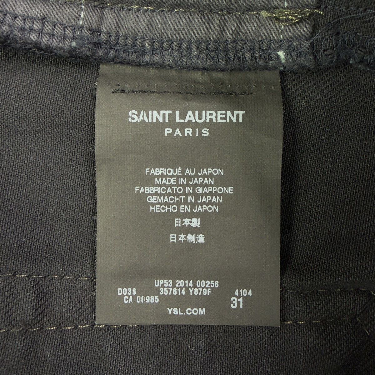 Saint Laurent Paris SAINT LAURENT PARIS FW14 OIL CRASH D02 DENIM Size US 31 - 4 Thumbnail