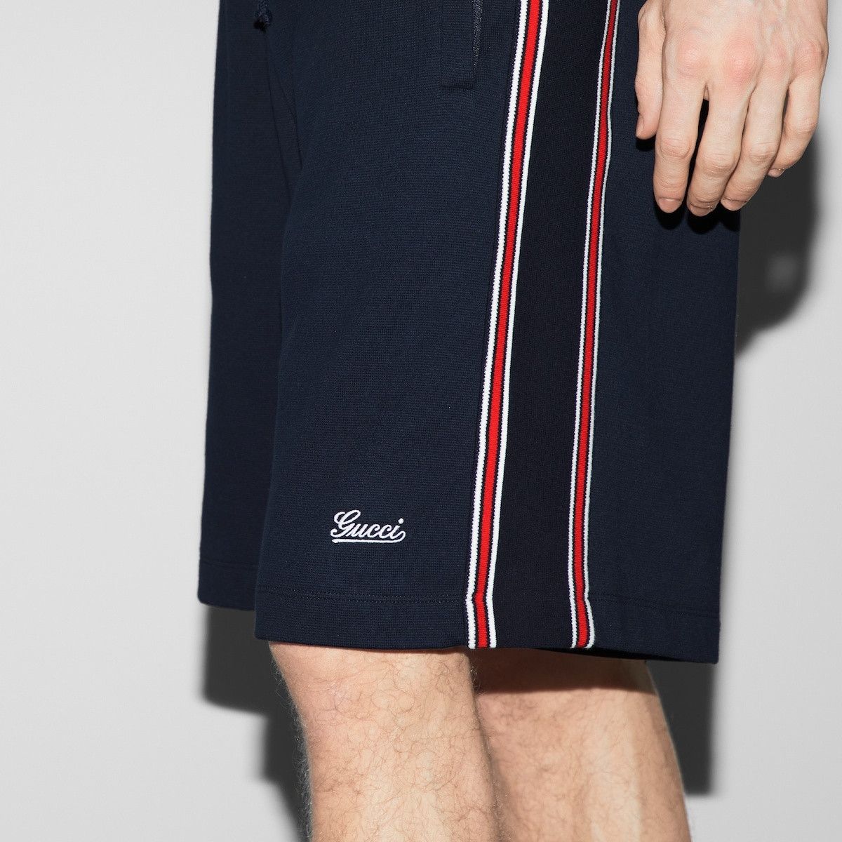 Gucci o1s1wg110925 Cotton Jersey Basketball Shorts in Navy blue Size US 34 / EU 50 - 5 Thumbnail
