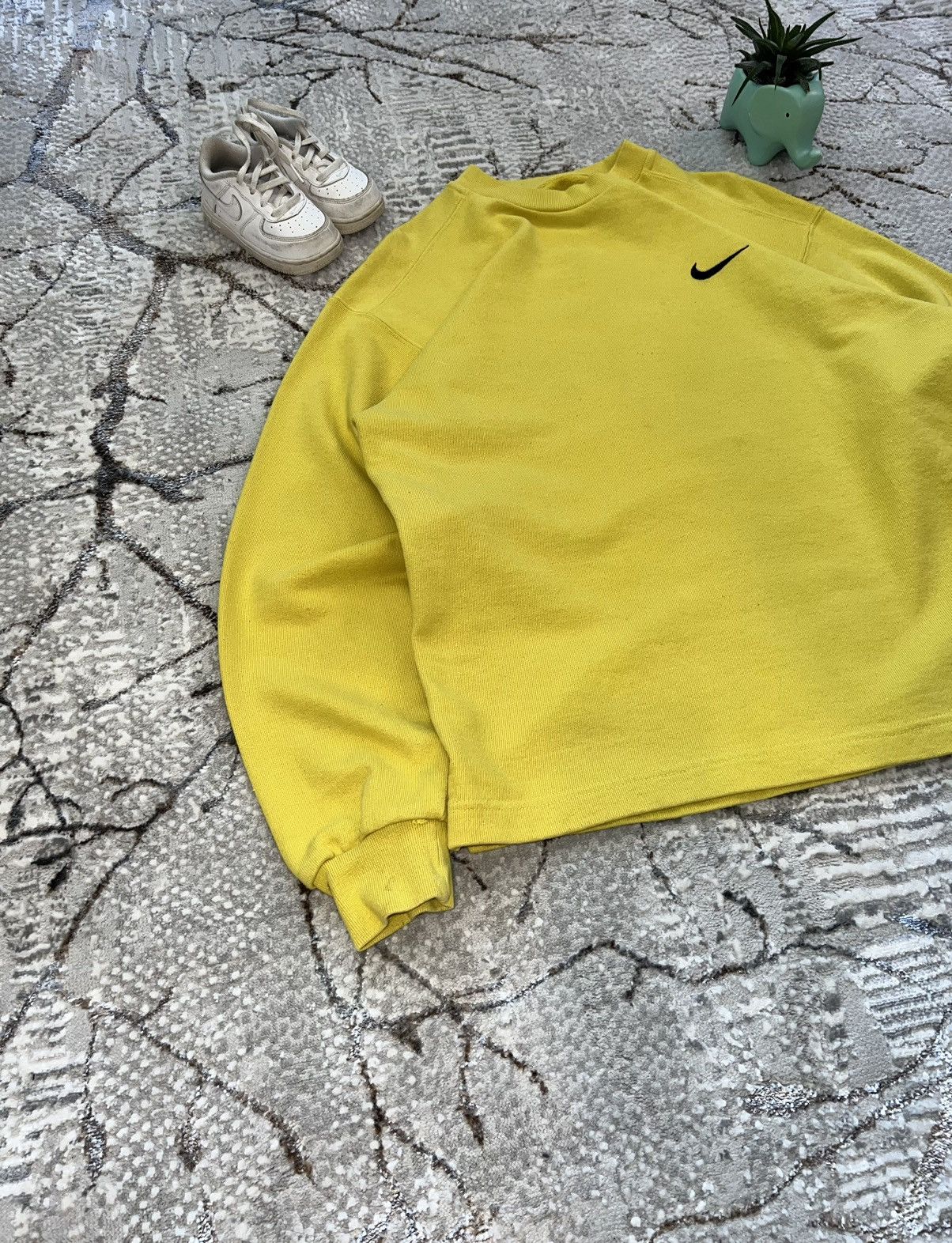 Nike × Vintage NIKE 90S VINTAGE SWOOSH LOGO SWEATSHIRT BOXY FIT CREWNECK Size US S / EU 44-46 / 1 - 4 Thumbnail