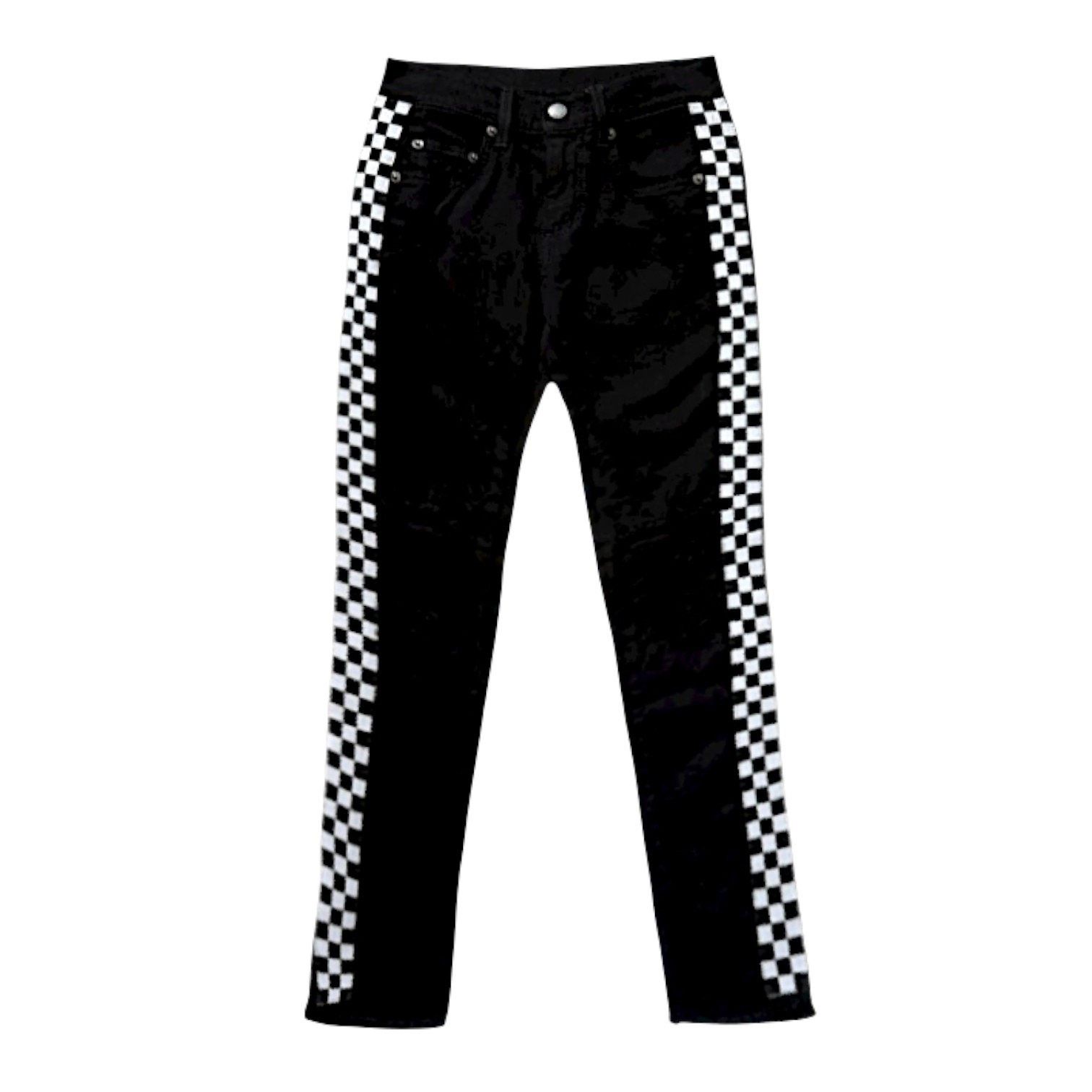 NBDN Nobrandedon Carmar Black/White Pants | Size 23 Size 24" / US 00 / IT 34 - 1 Thumbnail