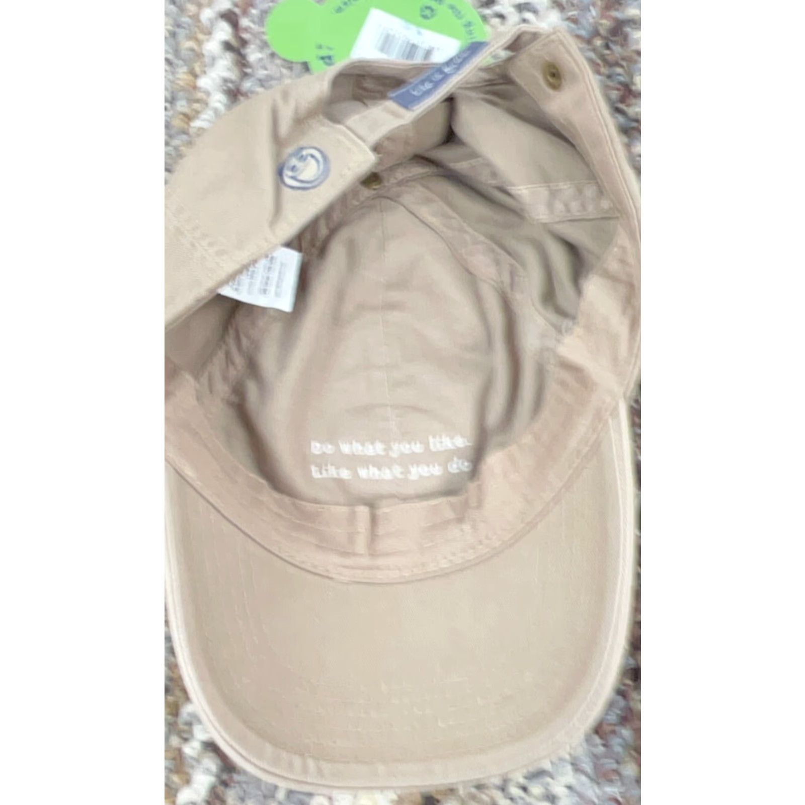 Life is Good Life is Good Hat Cap Strap Back Tan Khaki Base Ball Dad Football Adult Mens Size ONE SIZE - 6 Thumbnail