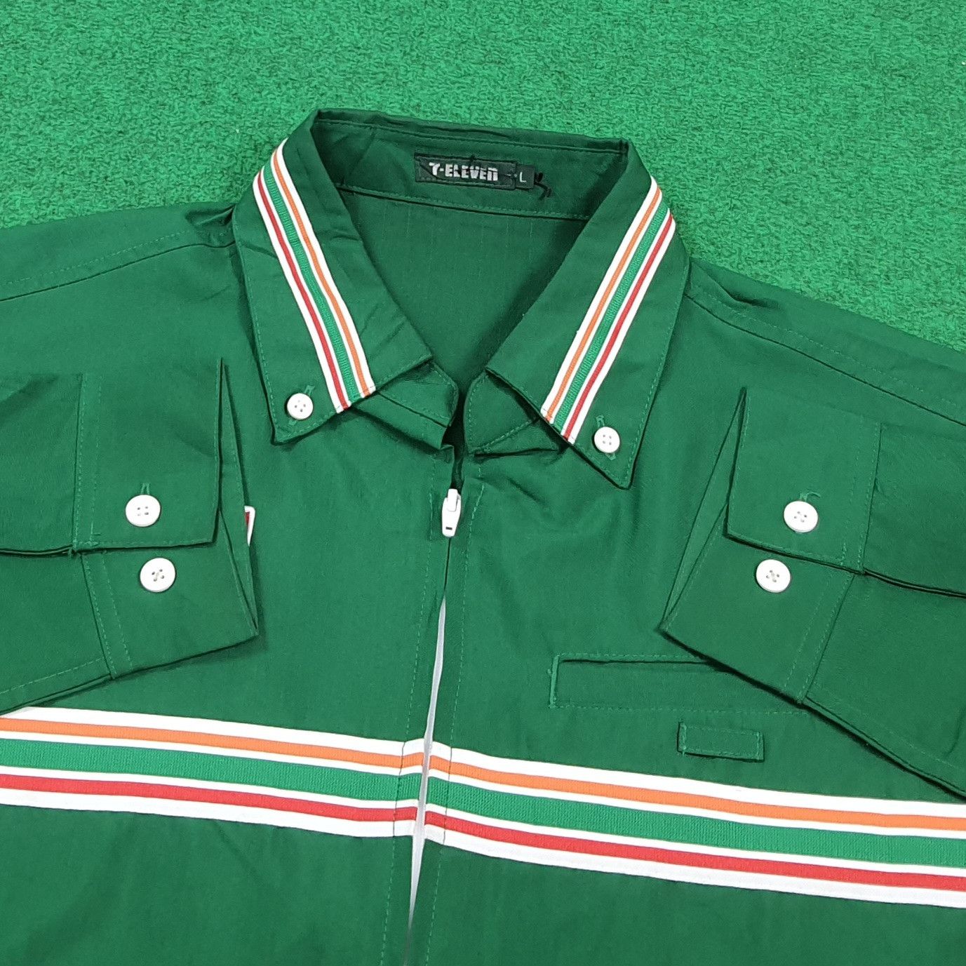 Japanese Brand Vintage 7 Eleven Japan Staff Uniform Work Jacket C299N45 Size US L / EU 52-54 / 3 - 5 Thumbnail