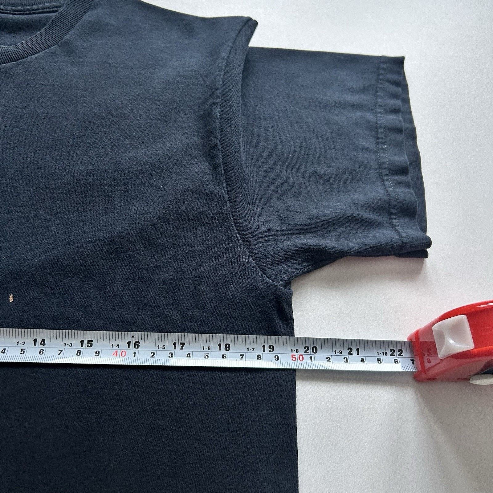 Fruit Of The Loom Vintage Fruit Of The Loom T-Shirt Medium Faded Black Blank Size US M / EU 48-50 / 2 - 5 Thumbnail