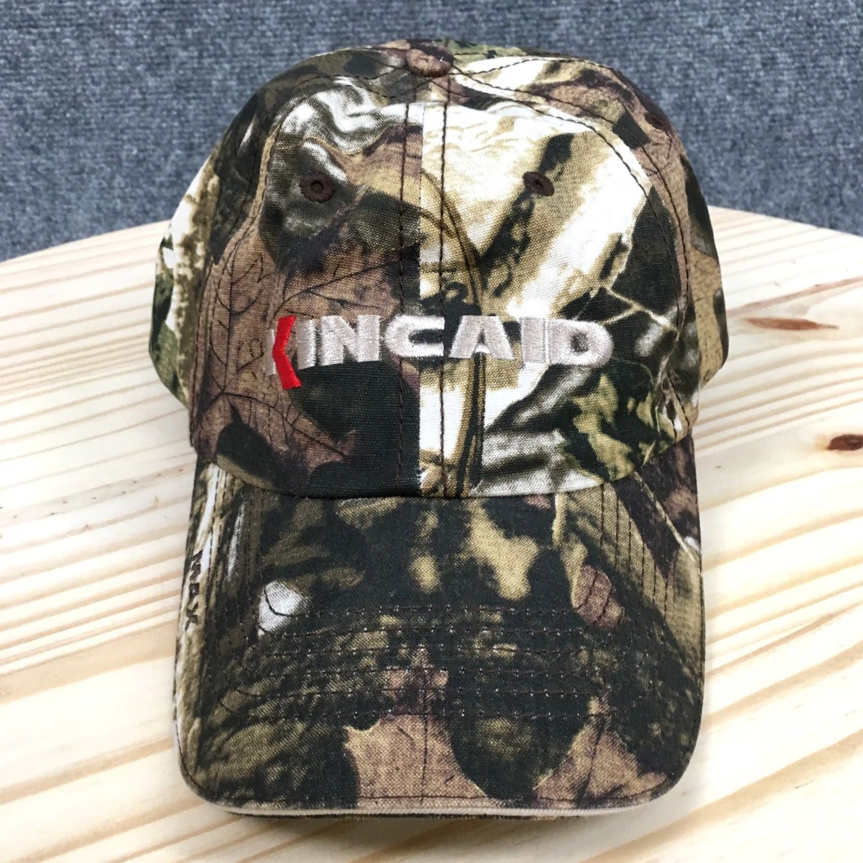 Vintage The Max Hat Baseball Cap Unisex Brown Camo OSFA Adjustable Embroidered Size ONE SIZE - 2 Thumbnail