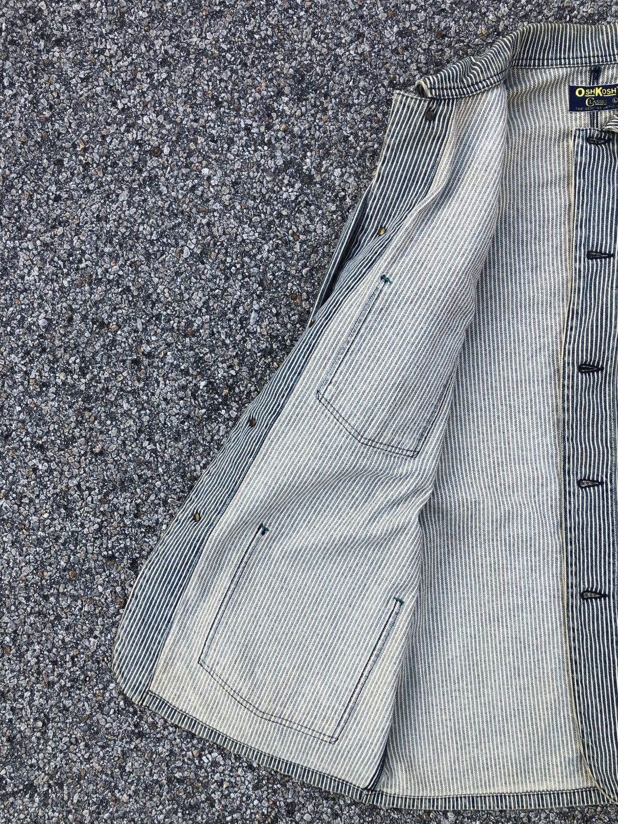 Oshkosh Vintage Oshkosh Chore Jacket Hickory Stripe Wabash Size US L / EU 52-54 / 3 - 10 Thumbnail