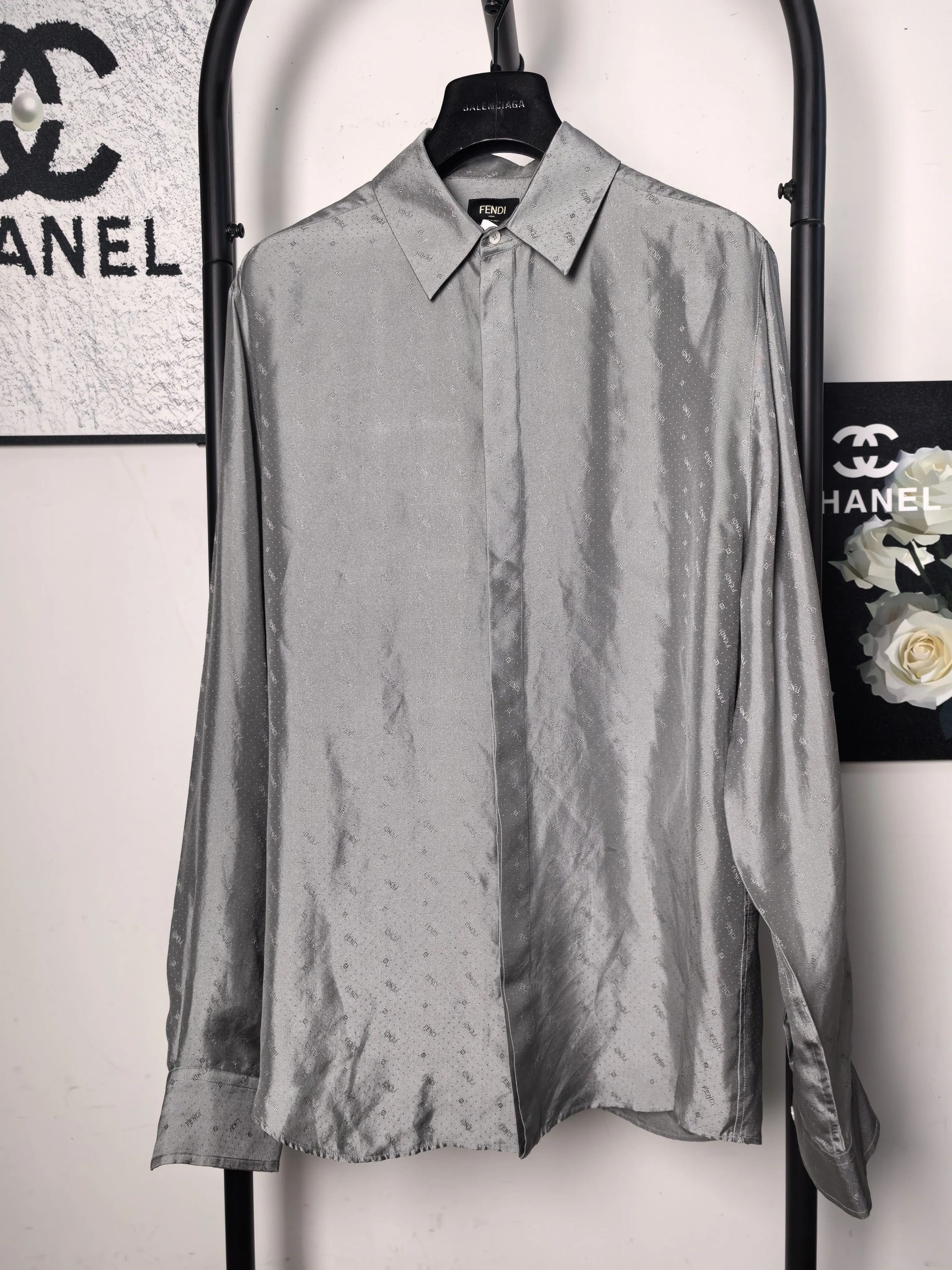 Fendi Fendi White Shirt m Men Size US M / EU 48-50 / 2 - 1 Thumbnail