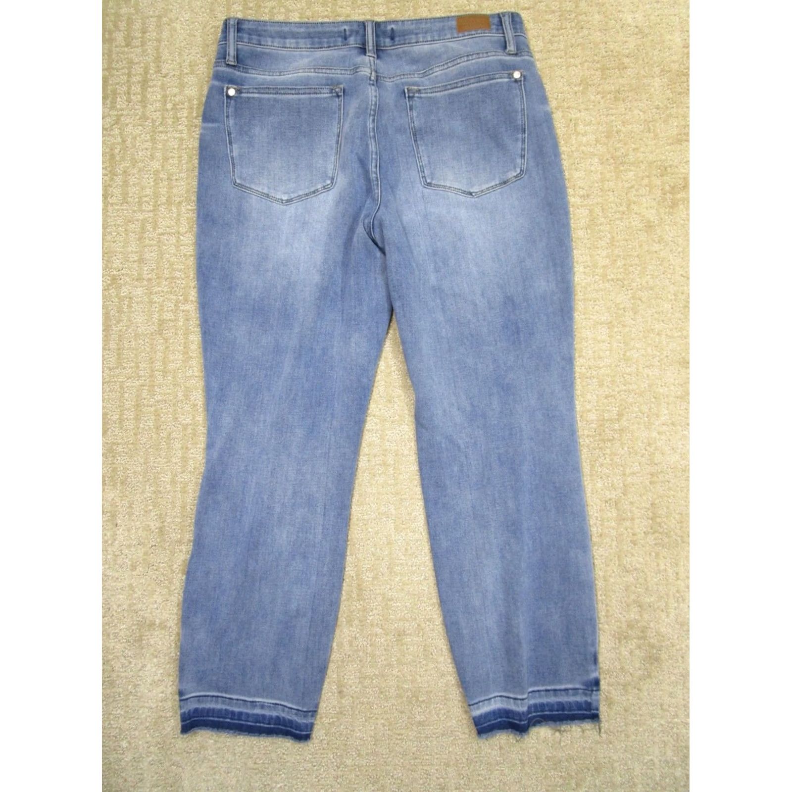 Vintage Judy Blue Jeans Women 31 Light Blue Boyfriend High Rise Stretch Denim Pants 5-Pocket Relaxed Fit Modern Size 24" / US 00 / IT 34 - 3 Thumbnail