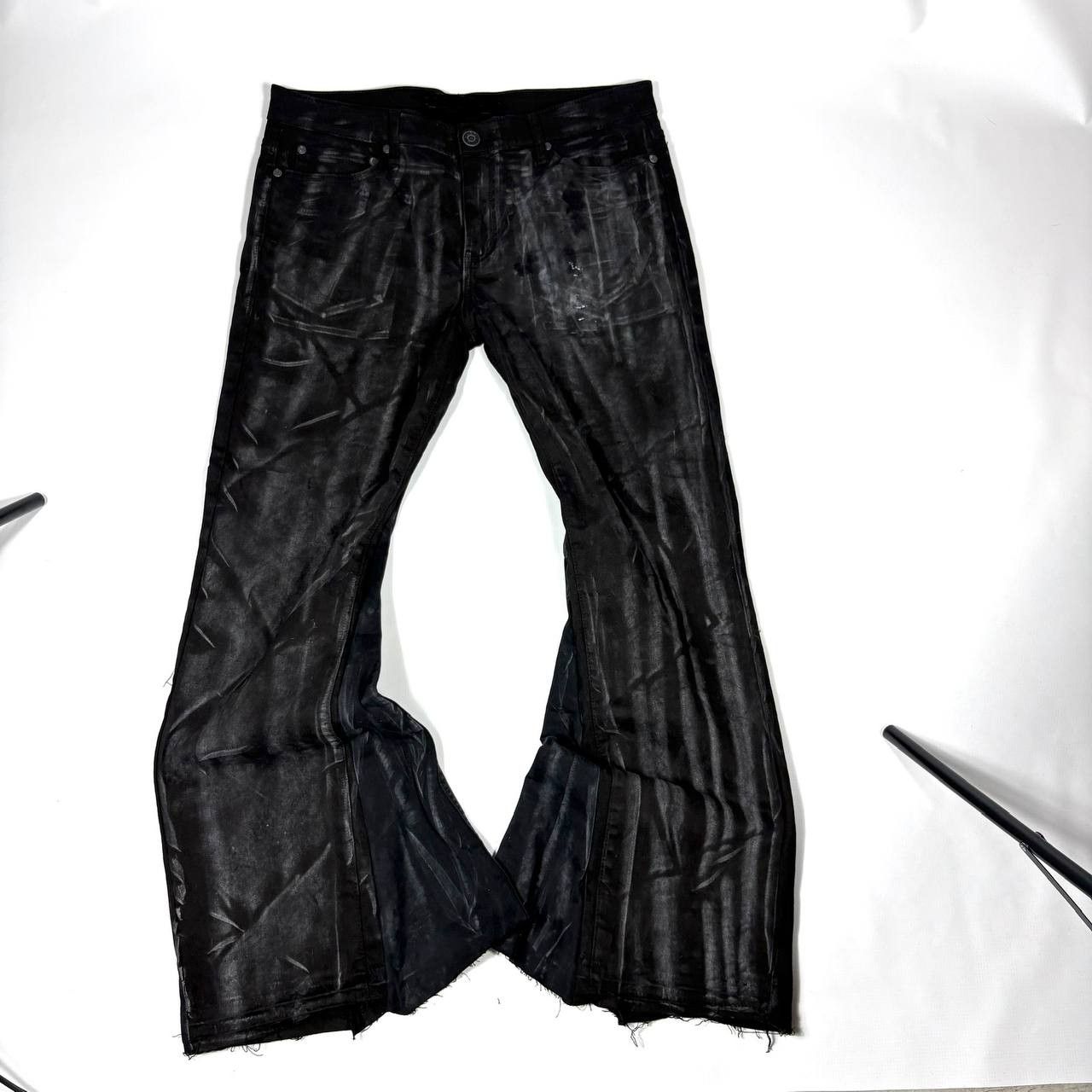 Japanese Brand rare wax handmade streetwear jeans Size US 34 / EU 50 - 4 Thumbnail