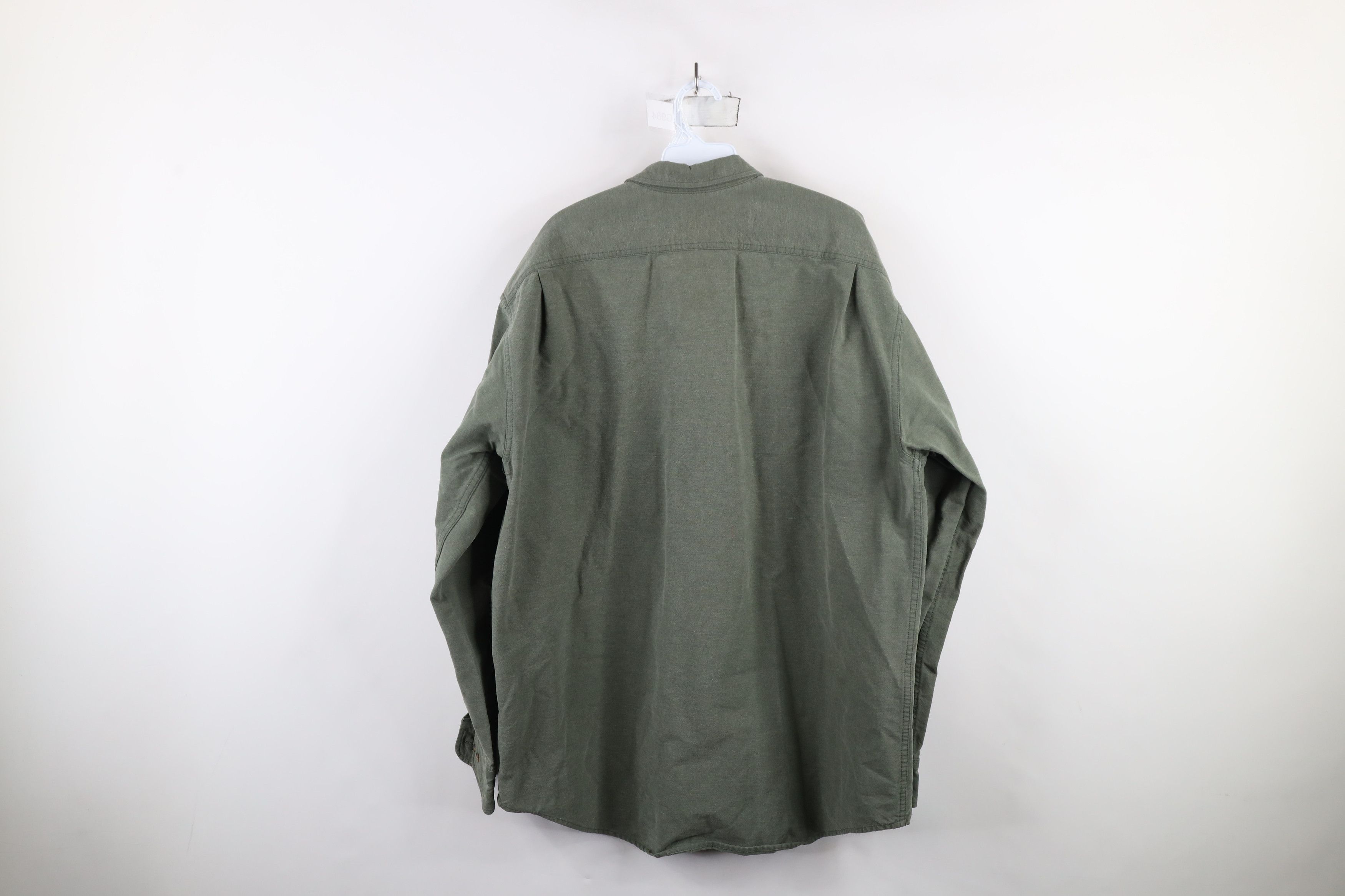 Cabelas × Vintage Vintage 90s Cabelas Cloth Collared Button Shirt Green Size US XL / EU 56 / 4 - 8 Thumbnail