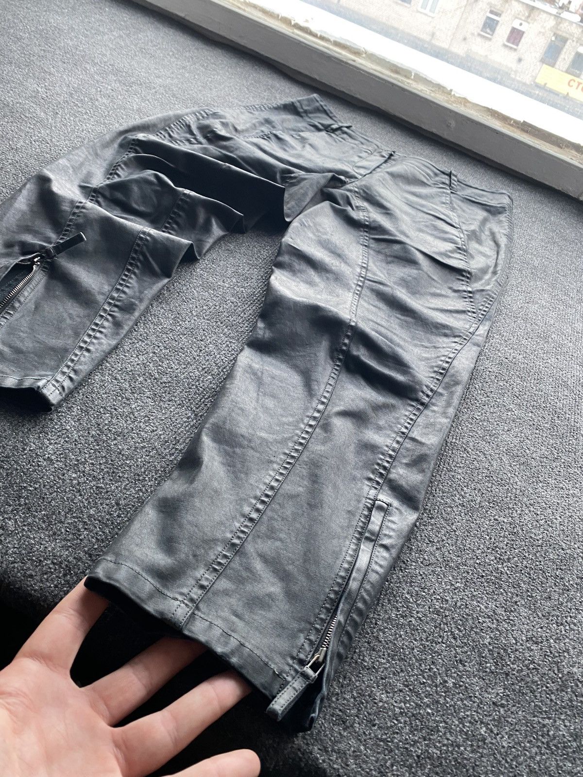 Annette Gortz 🔥GOTHIC Punk Annette Gortz Waxed Dress chino pants /rundholz Size 33" - 5 Thumbnail