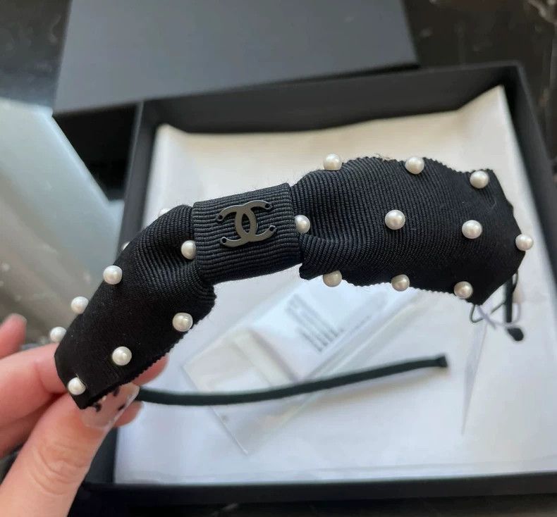 Chanel black bow pearl hairband from Chanel Size ONE SIZE - 2 Thumbnail