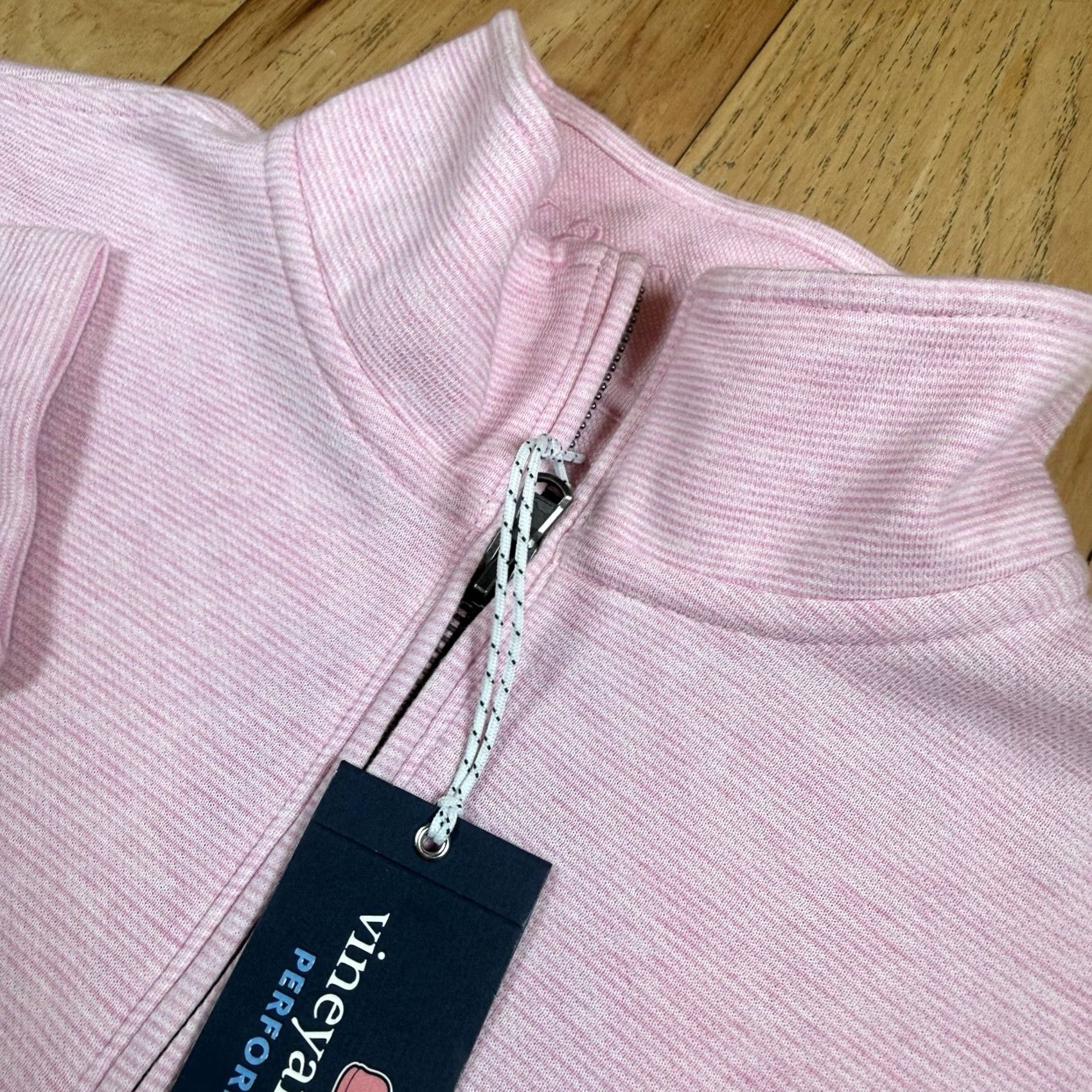 Vineyard Vines VINTAGE NWT Vinyard Vines Performance Quarter Zip Sweater Mens M Pink Miami Soft Golf Pullover Outdoor Family Mens (adjusted) Size US M / EU 48-50 / 2 - 6 Thumbnail