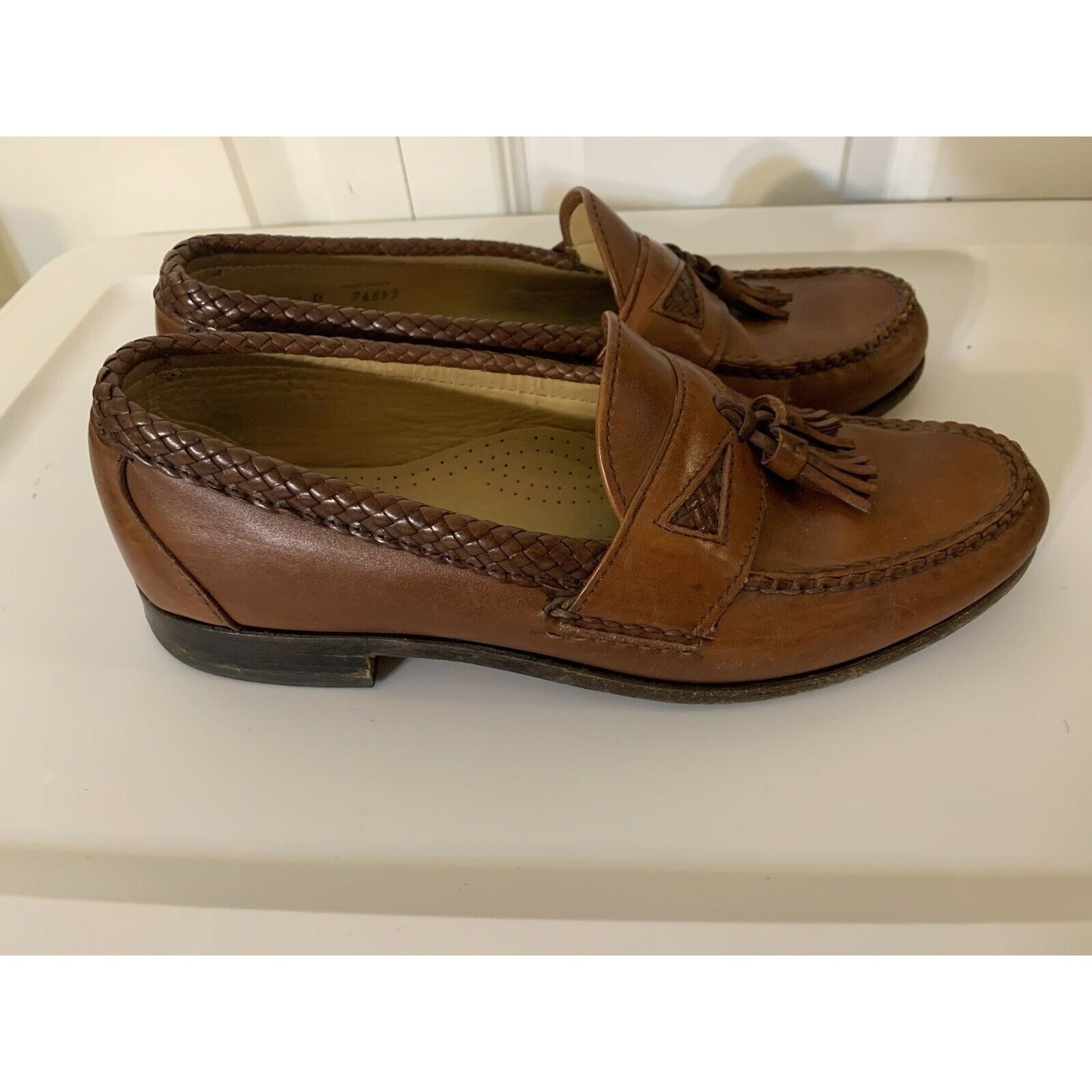 Allen Edmonds Allen Edmonds Men’s Sz 9D Maxfield Brown Leather Tassel Loaf Size US 9 / EU 42 - 6 Thumbnail