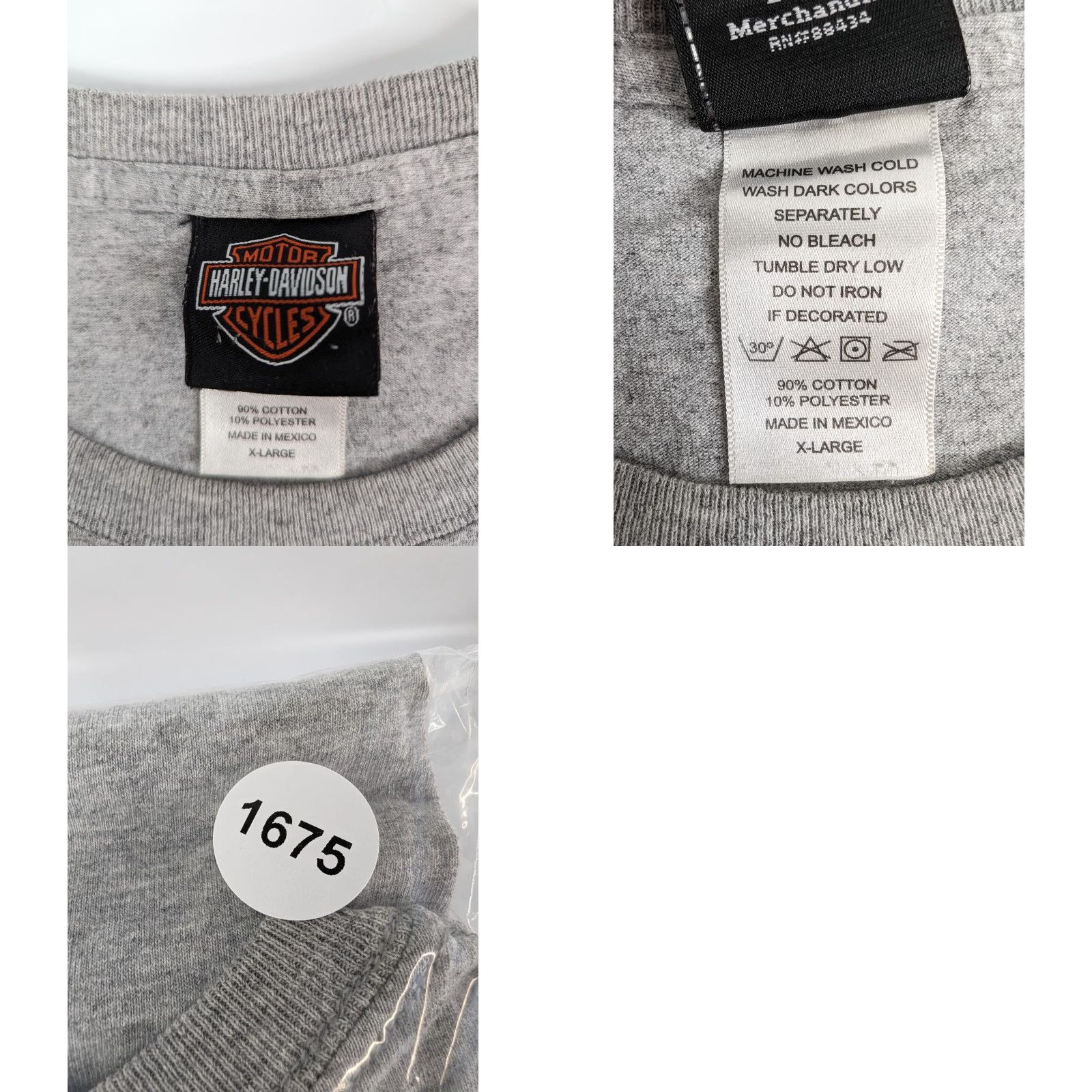 Harley Davidson Harley-Davidson Tank Top XL Gray Sleeveless Crew Neck Mens Biker Skull Logo 2006 Vintage: No Size US XL / EU 56 / 4 - 8 Thumbnail