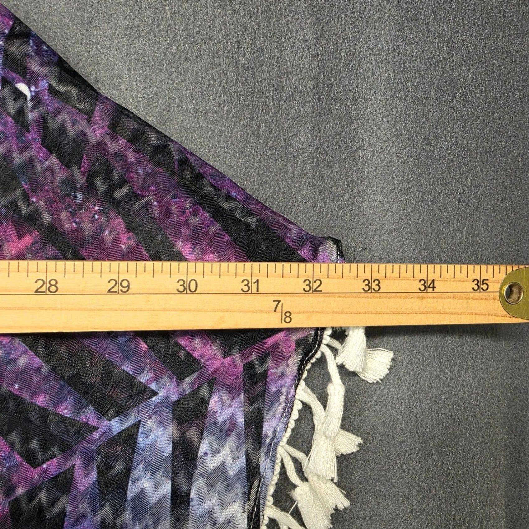 Vintage Sunsations Kimono Poncho Beach Cover Up Womens OS Blue Purple Geometric NEW Size ONE SIZE - 5 Thumbnail