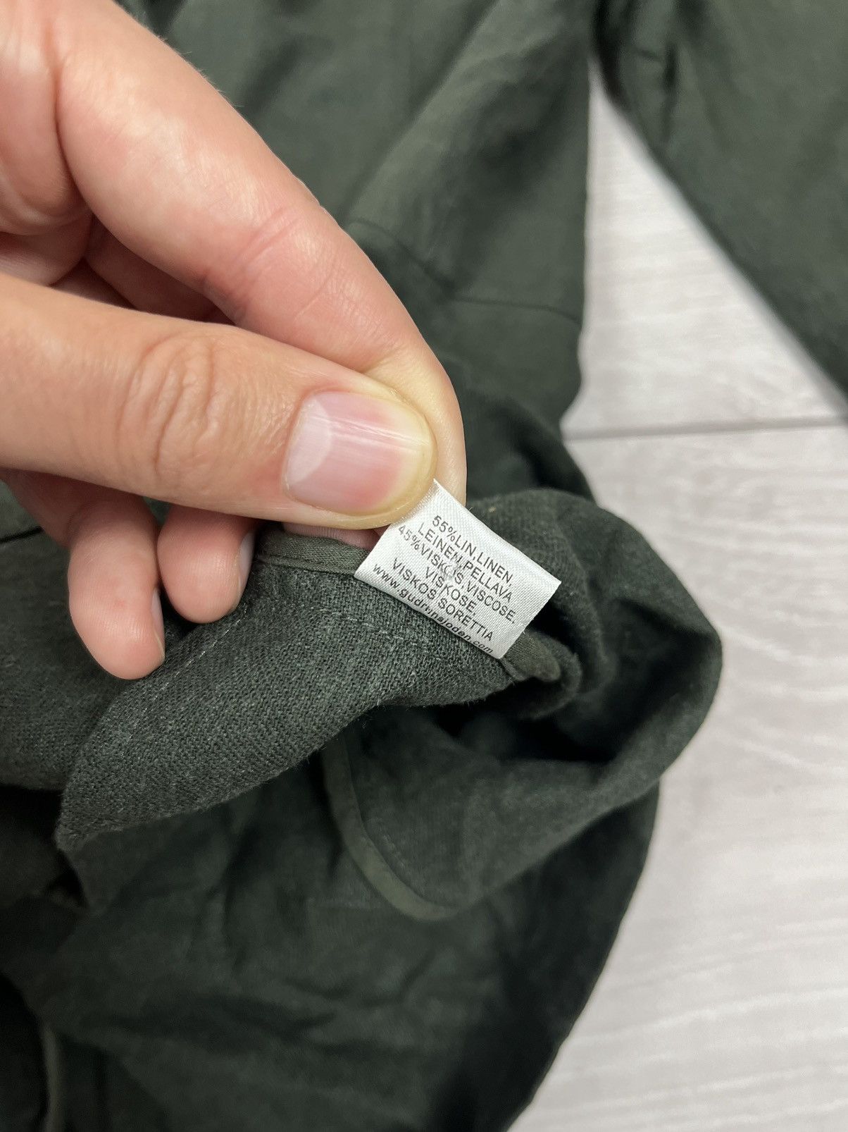 Gudrun Sjoden Gudrun Sjoden Avante Garde Linen Viscose Green Jacket Size L / US 10 / IT 46 - 9 Thumbnail