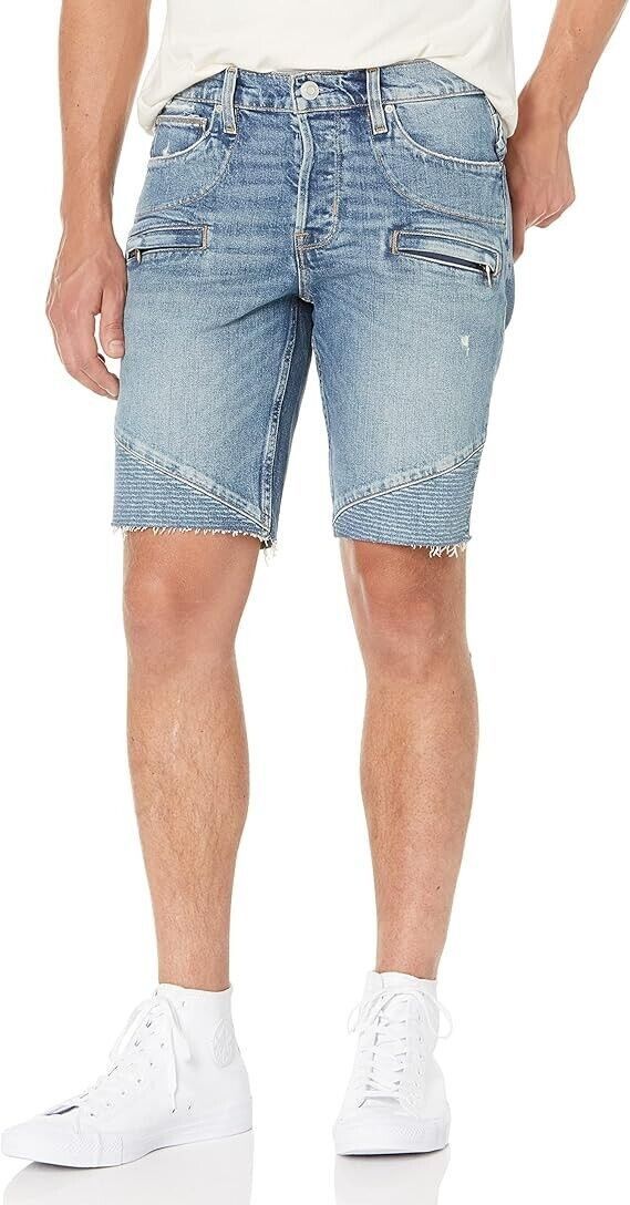 Hudson Hudson Jeans Blinder Denim Moto Shorts Echos ( 42 ) Size US 42 / EU 58 - 1 Thumbnail
