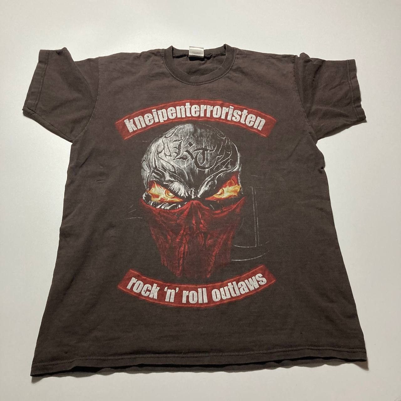 Band Tees Vintage Kneipenterroristen Rock N Roll Outlaws Rock Band Tee Size US L / EU 52-54 / 3 - 1 Thumbnail