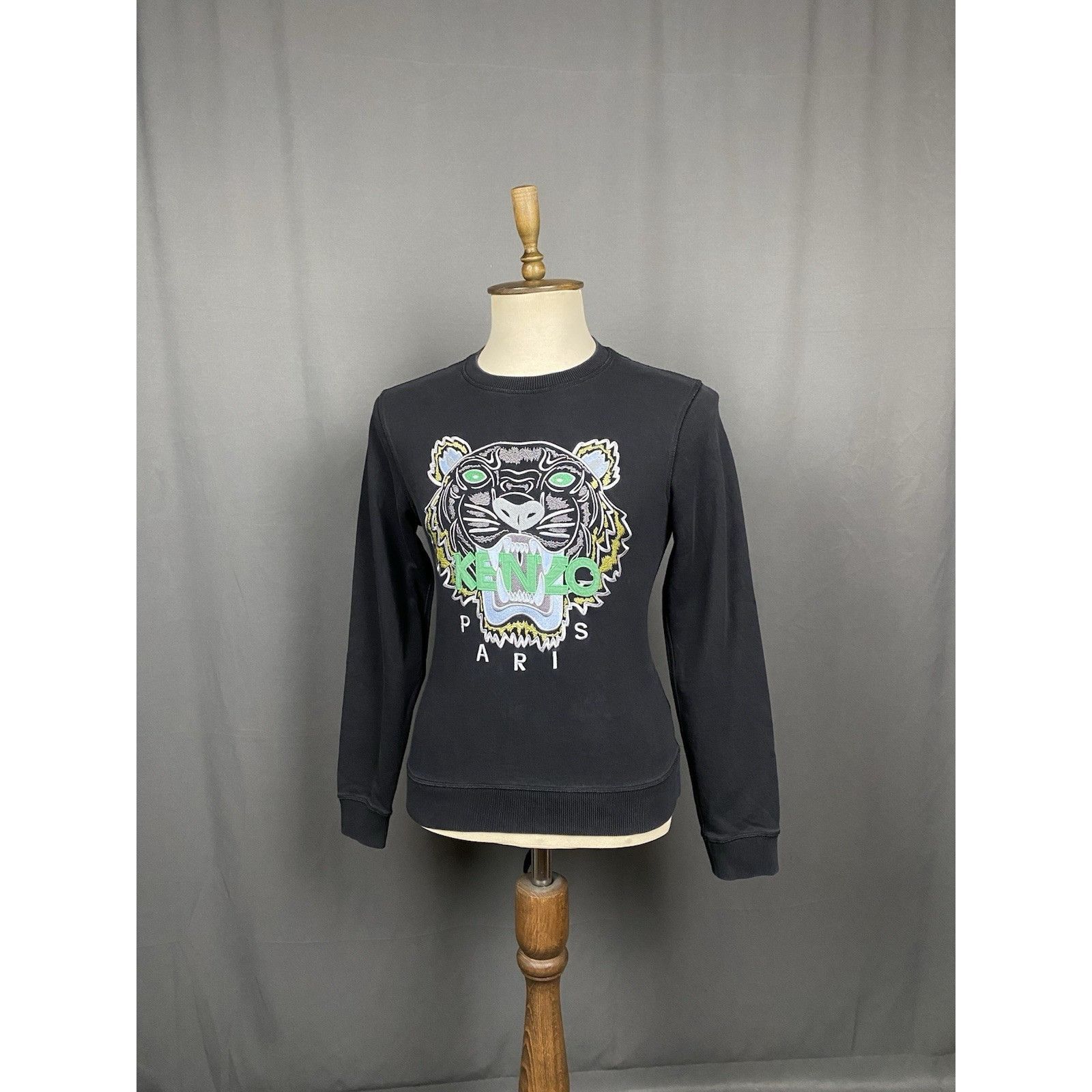 Kenzo Kenzo Big Logo Men's Black Crewneck Sweater Size M Size US M / EU 48-50 / 2 - 4 Thumbnail