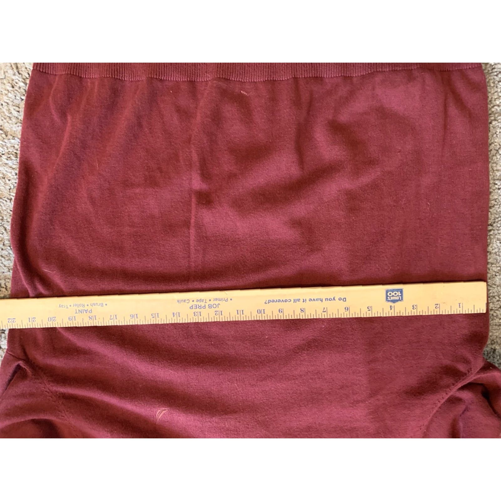 Nautica Nautica Maroon V-Neck Long Sleeve Sweater Mens L 100% Cotton Textured Knit Logo Modern Classic Size US L / EU 52-54 / 3 - 4 Thumbnail