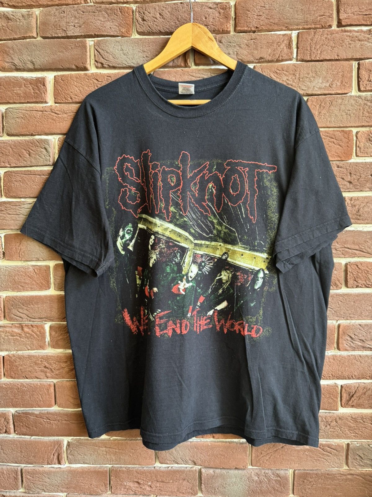 Band Tees Rare Vintage 00s Slipknot All Hope is gone Numetal Band Tee Size US XL / EU 56 / 4 - 1 Thumbnail