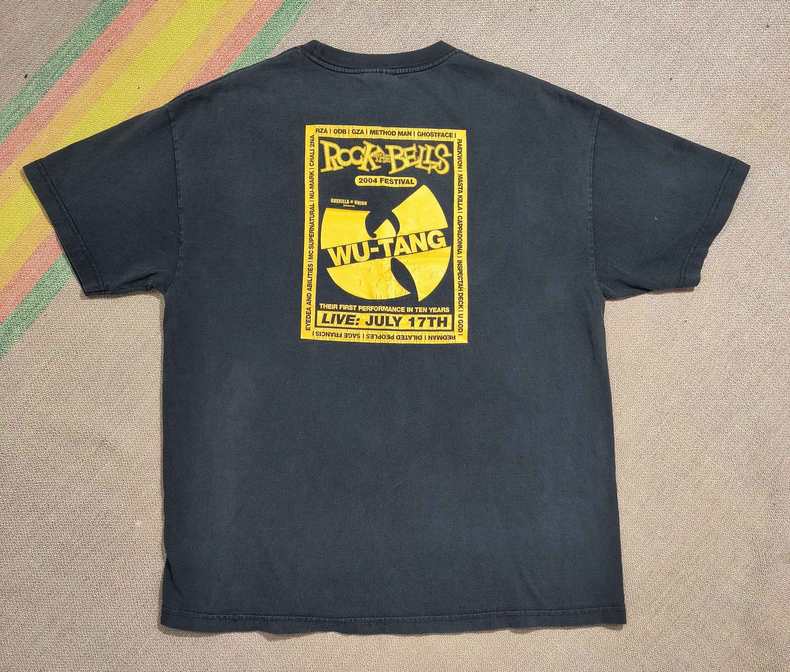 Vintage Y2K guerilla union Wu-Tang rock the bells 2004 tee