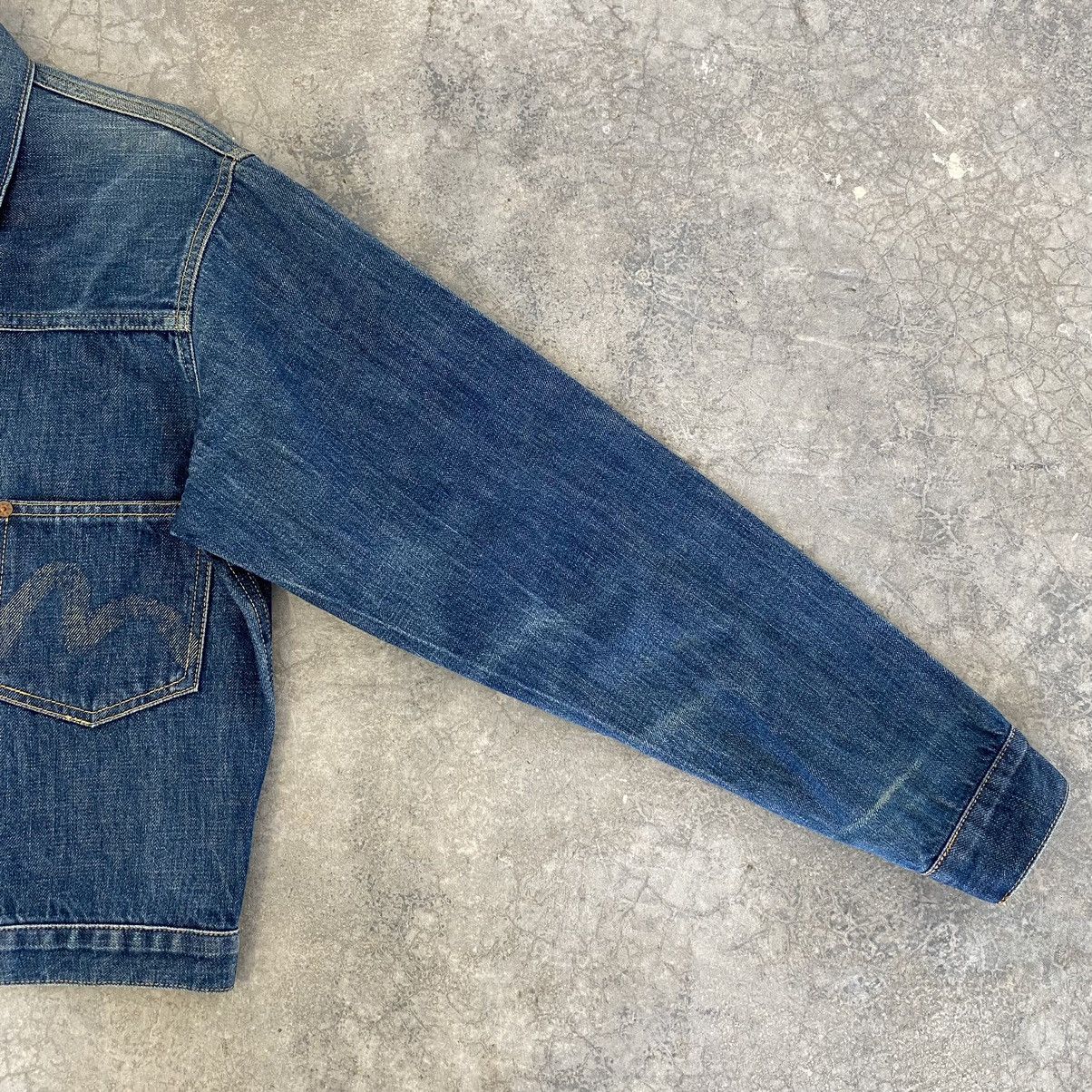 Evisu VTG 90’s Evis Type 1 Cinch Back Pleated Denim Jacket Size US S / EU 44-46 / 1 - 10 Thumbnail