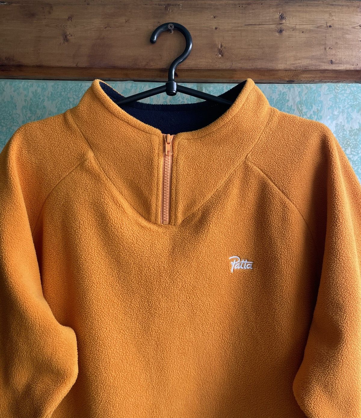 Patta Patta Micro Fleece Bahamas Sweater in Black & Yellow Size US M / EU 48-50 / 2 - 2 Thumbnail