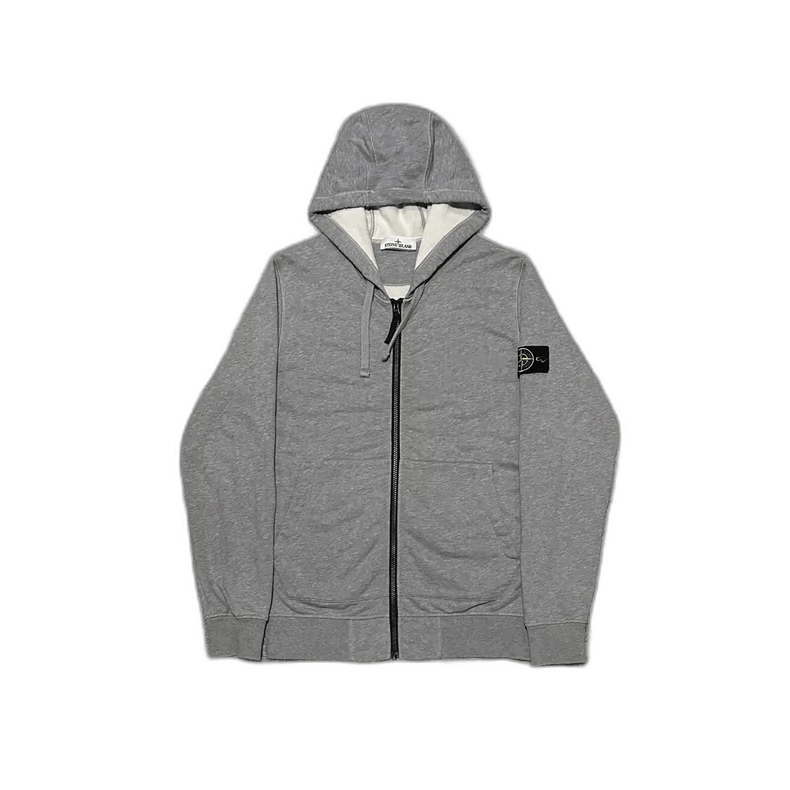 Gray Stone Island ZipUp Hoodie -2506