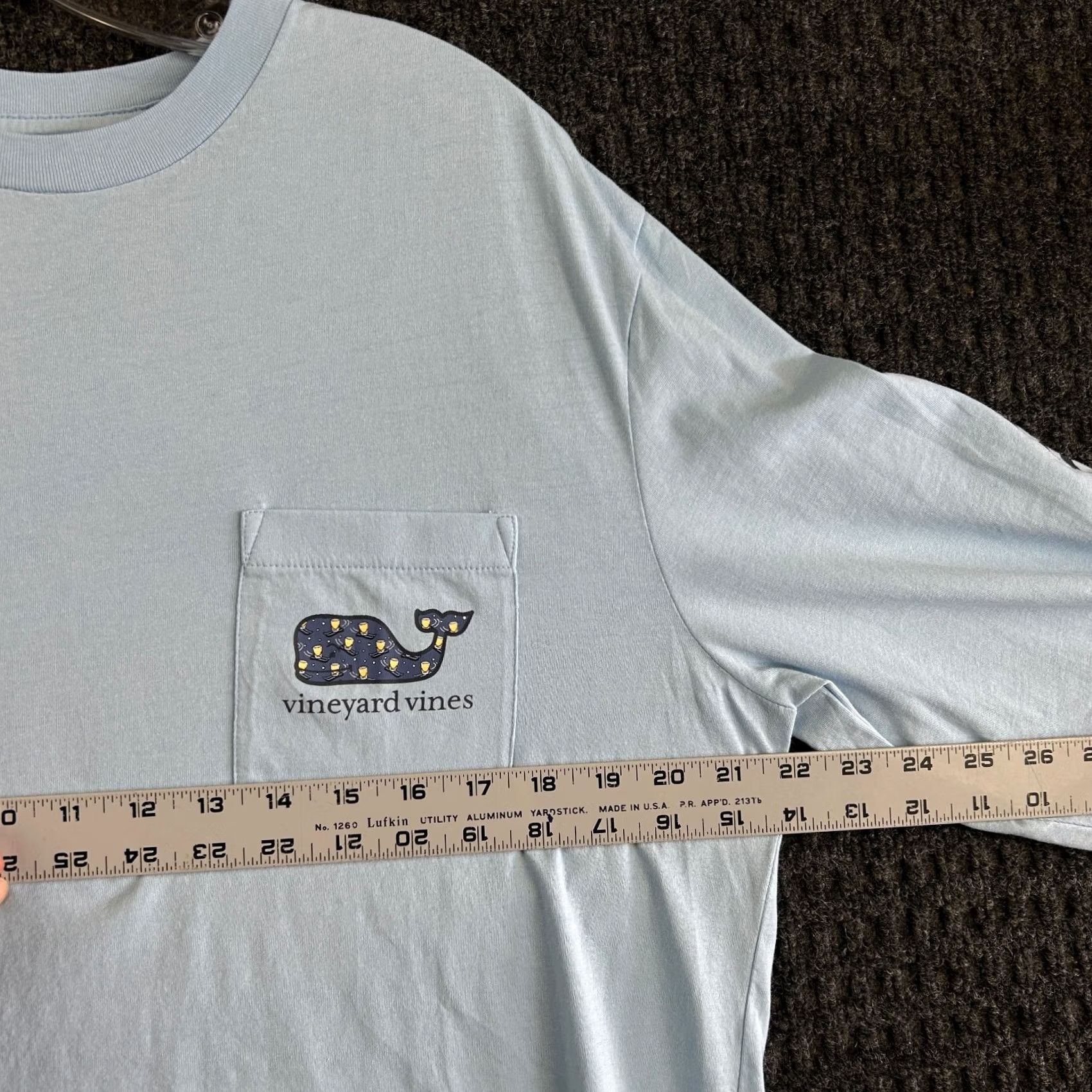 Vineyard Vines Vineyard Vines Women's Long Sleeve T Shirt Pocket Blue M Crew Neck Casual Shirt Size M / US 6-8 / IT 42-44 - 6 Thumbnail