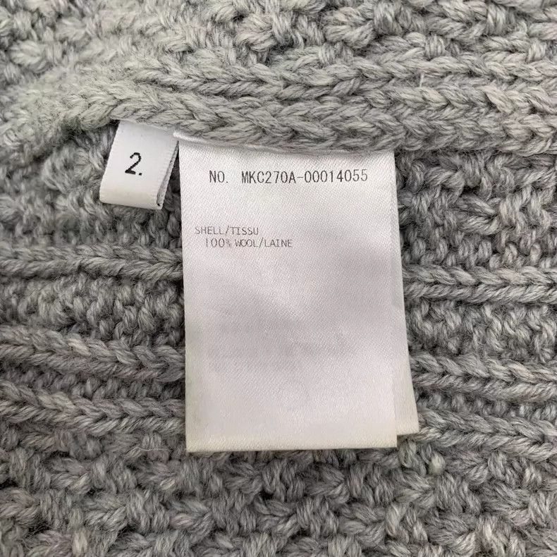 Thom Browne Thom browne Gray striped twisted wool V-neck single-breaste Size US M / EU 48-50 / 2 - 6 Thumbnail