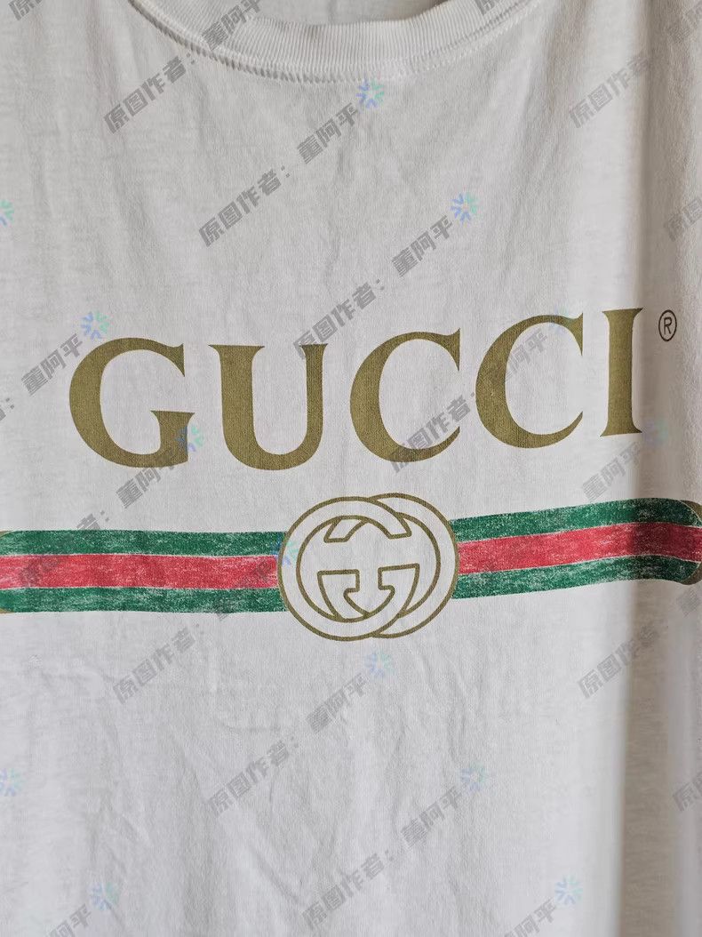 Gucci classic gucci vintage logo white t-shirt Size US L / EU 52-54 / 3 - 2 Thumbnail