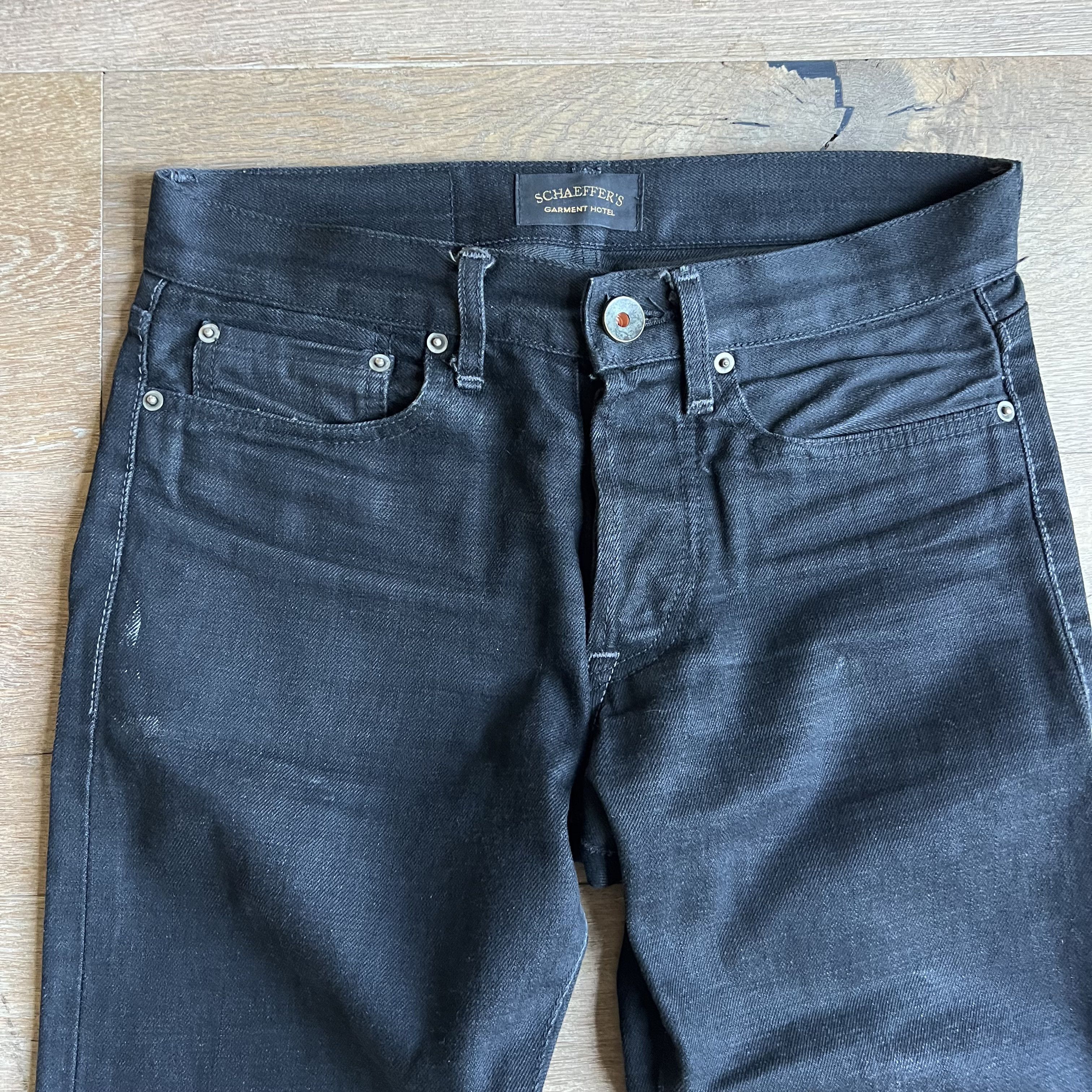 Schaeffers Garment Hotel Schaeffer's Garment Hotel Black Japanese Raw Selvedge Jeans Size US 29 - 2 Thumbnail