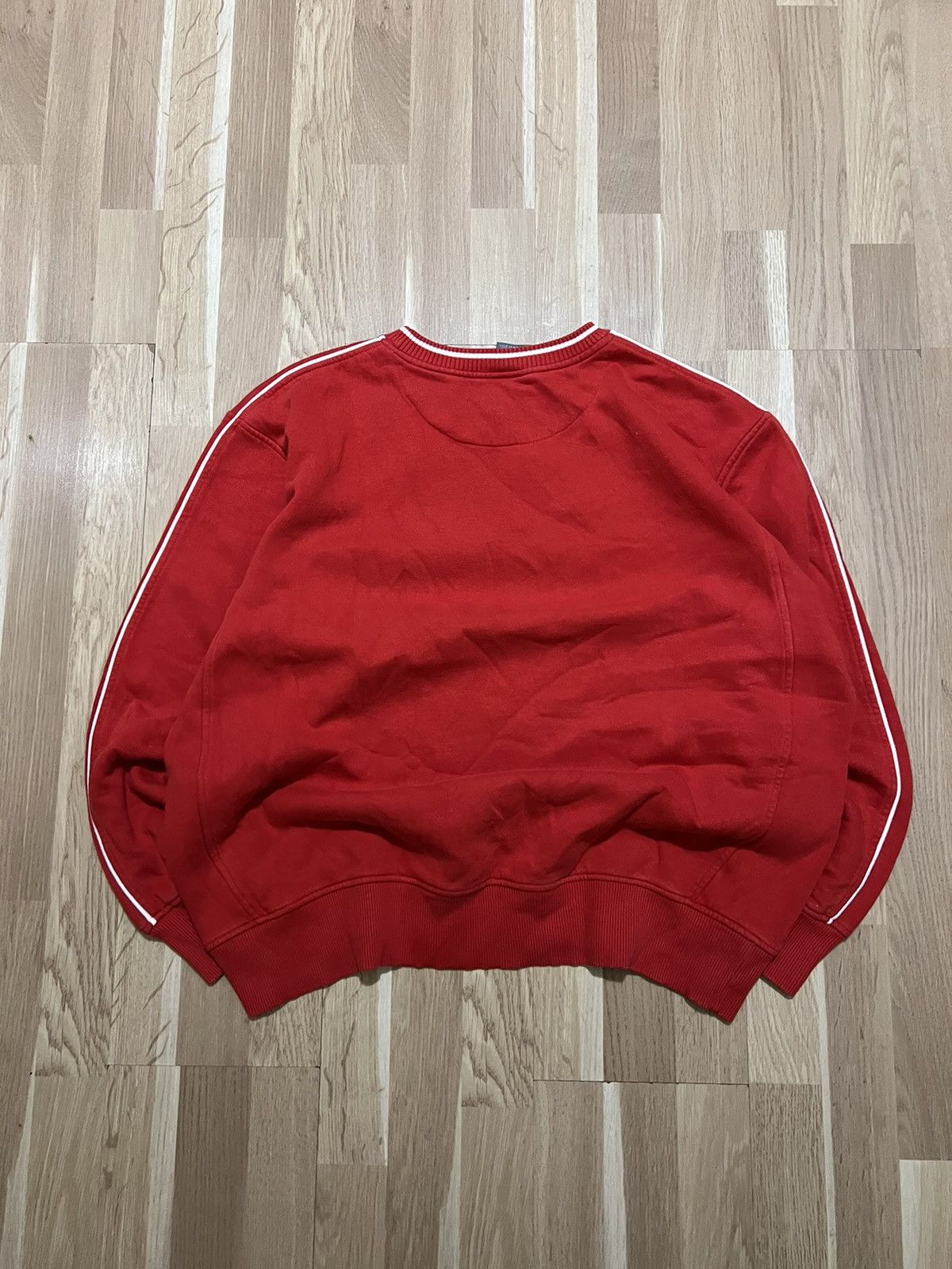 Nike × Vintage Nike big swoosh hype vintage drill sweatshirt y2k style 90s Size US L / EU 52-54 / 3 - 7 Thumbnail